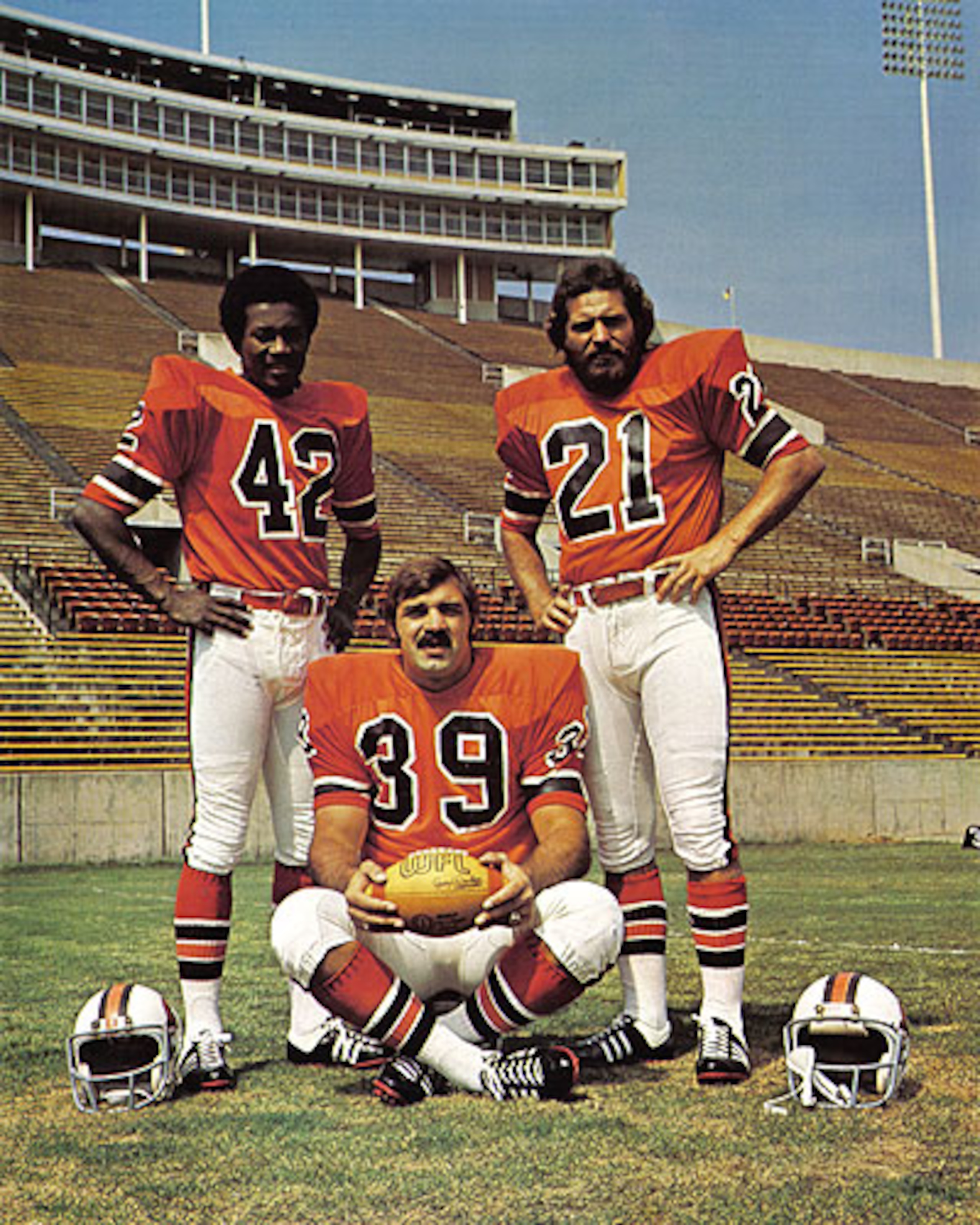 Paul Warfield, Larry Csonka, and Jim Kiick