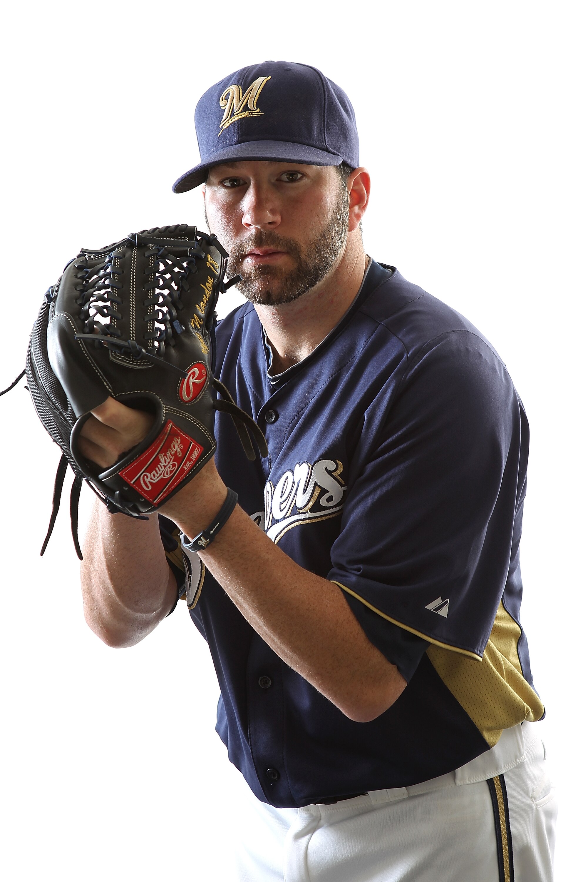 MARYVALE, AZ - FEBRUARY 24:  Shaun Marcum #18 of the Milwaukee Brewers poses for a portrait during Spring Training Media Day on February 24, 2011 at Maryvale Stadium in Maryvale, Arizona.  (Photo by Jonathan Ferrey/Getty Images)