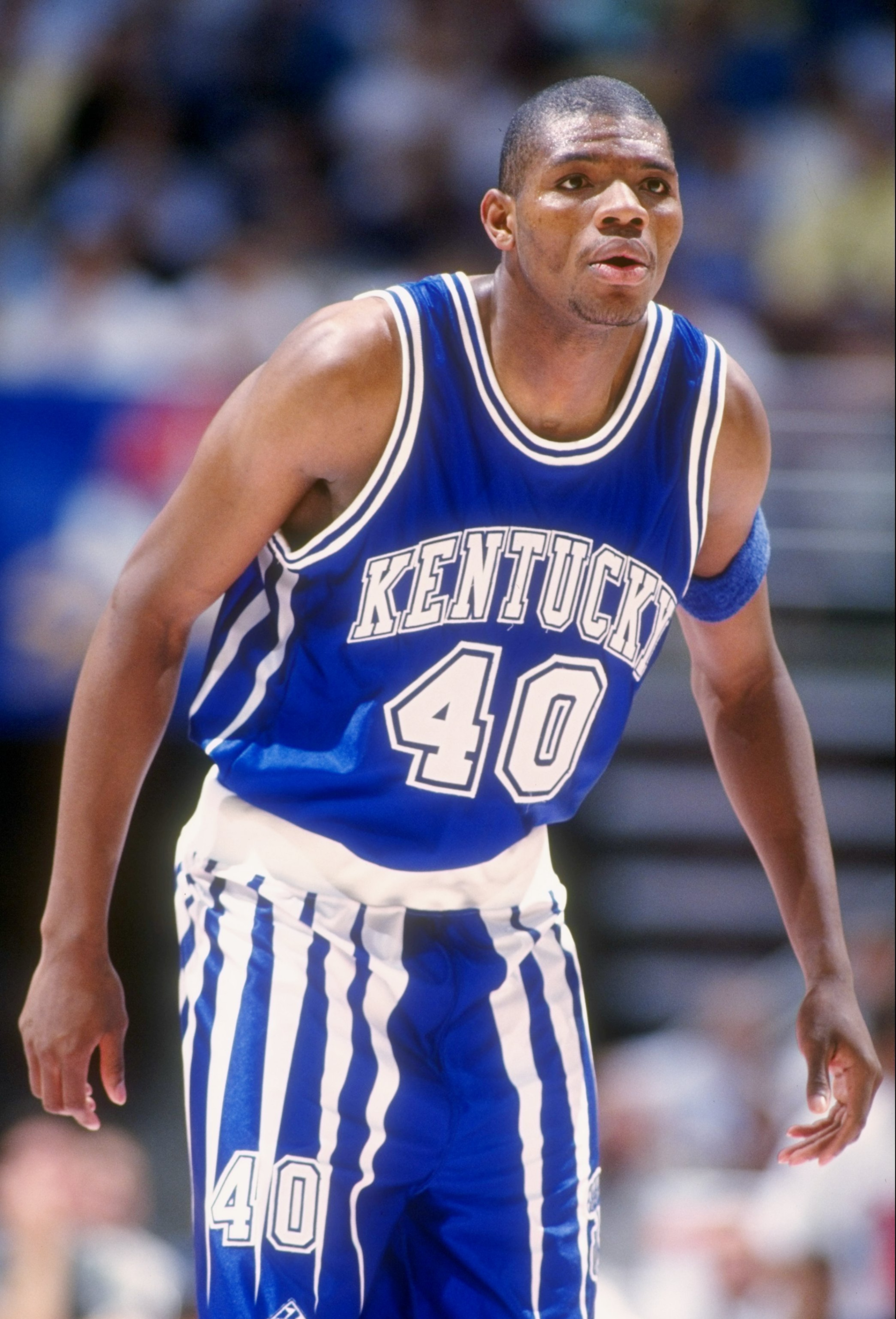 3 Dec 1994:  Forward Walter McCarty of the Kentucky Wildcats looks on during a game against the UCLA Bruins.  UCLA won the game, 82-81. Mandatory Credit: Al Bello  /Allsport