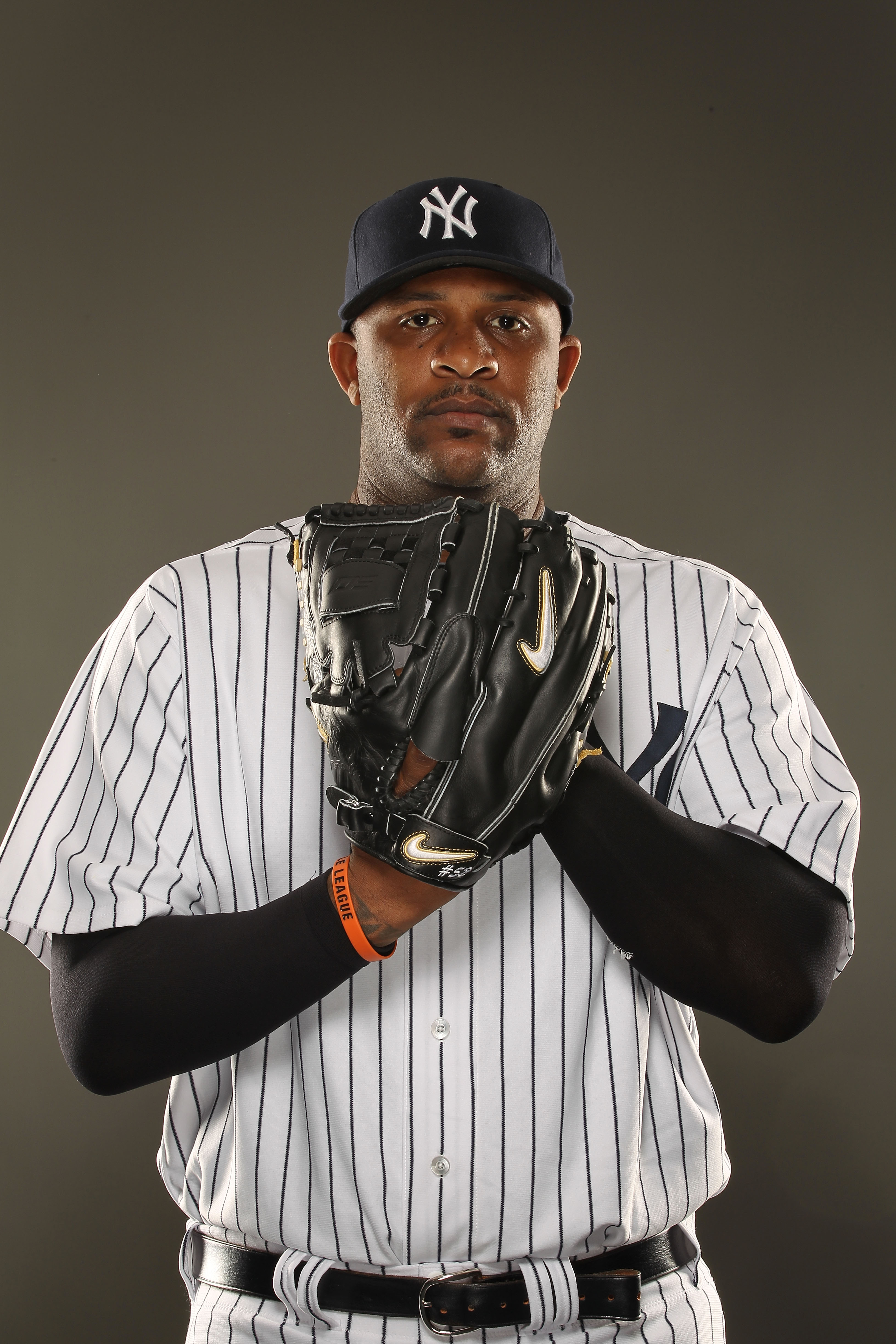 TAMPA, FL - FEBRUARY 23: CC Sabathia #52 of the New York Yankees poses for a portrait on Photo Day at George M. Steinbrenner Field on February 23, 2011 in Tampa, Florida. (Photo by Al Bello/Getty Images) TAMPA, FL - FEBRUARY 23: CC Sabathia #52 of the New York Yankees poses for a portrait on Photo Day at George M. Steinbrenner Field on February 23, 2011 in Tampa, Florida. (Photo by Al Bello/Getty Images)