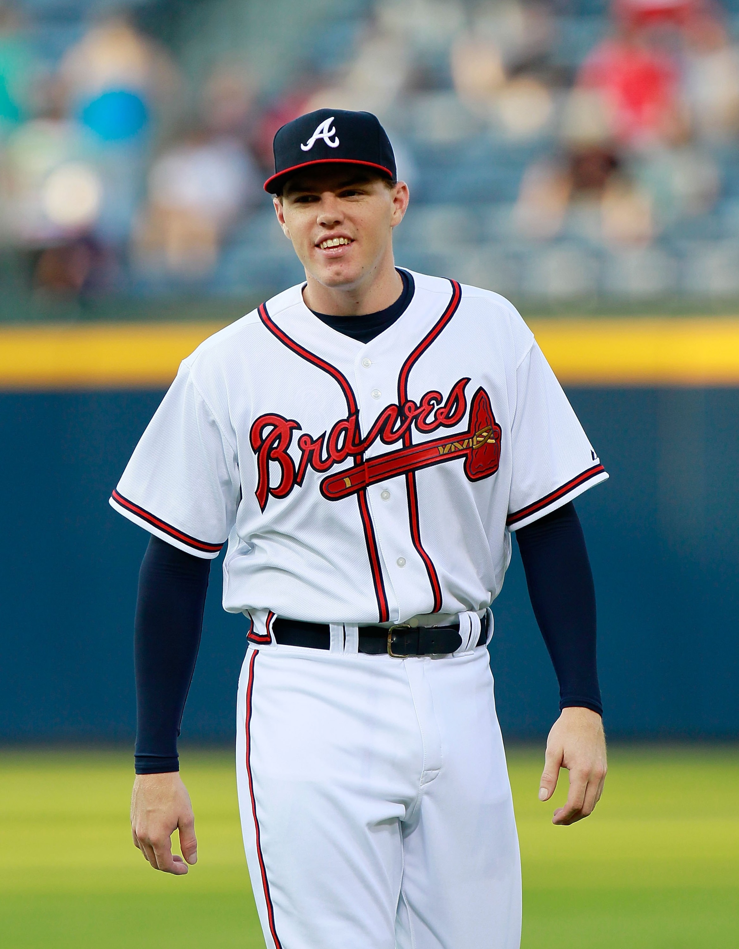 ATLANTA - SEPTEMBER 01: Freddie Freeman #5 of the Atlanta Braves against the New York Mets at Turner Field on September 1, 2010 in Atlanta, Georgia. (Photo by Kevin C. Cox/Getty Images) ATLANTA - SEPTEMBER 01: Freddie Freeman #5 of the Atlanta Braves against the New York Mets at Turner Field on September 1, 2010 in Atlanta, Georgia. (Photo by Kevin C. Cox/Getty Images)