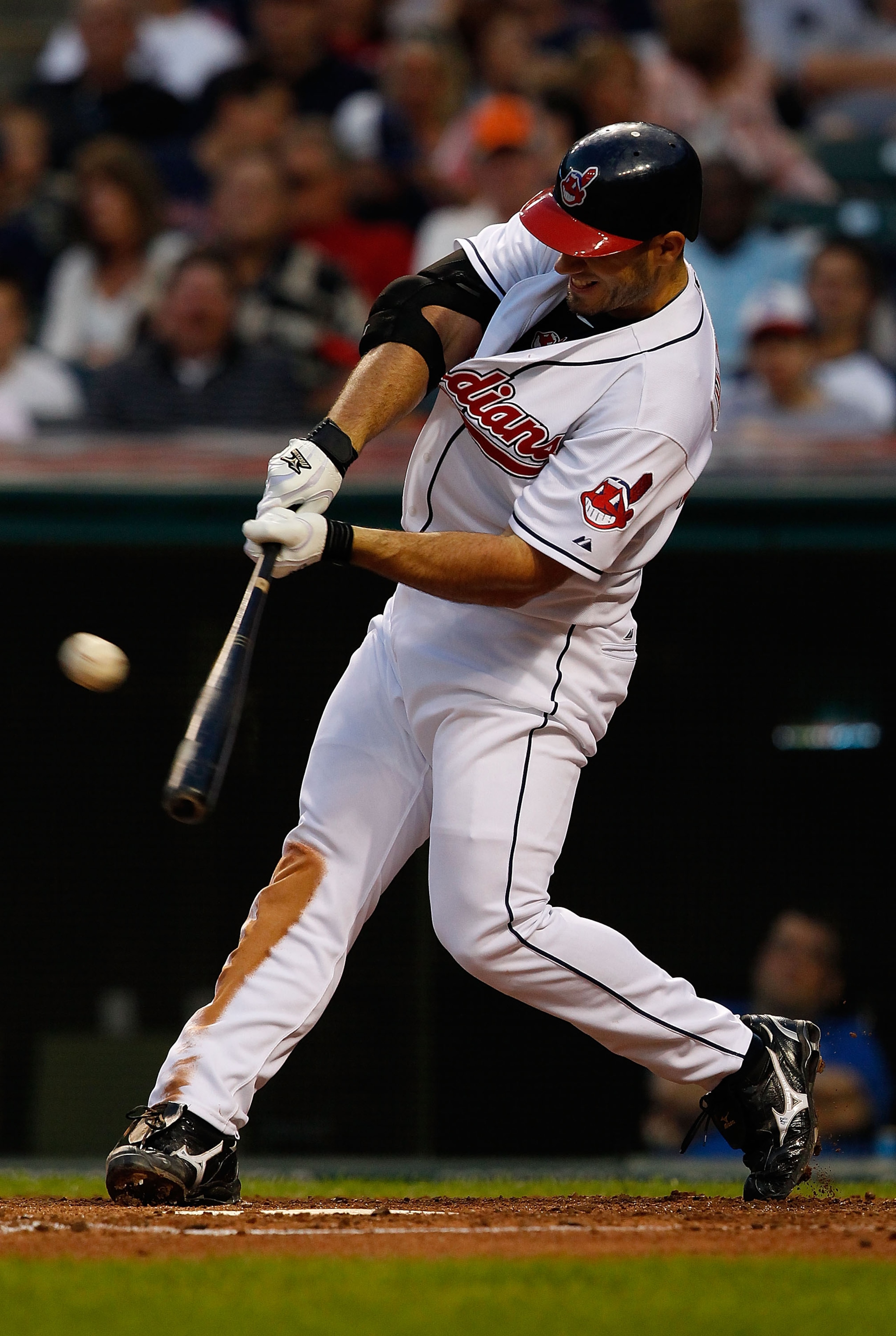 CLEVELAND - JUNE 11: Travis Hafner #48 of the Cleveland Indians hits a solo home run against the Washington Nationals during the game on June 11, 2010 at Progressive Field in Cleveland, Ohio. (Photo by Jared Wickerham/Getty Images) CLEVELAND - JUNE 11: Travis Hafner #48 of the Cleveland Indians hits a solo home run against the Washington Nationals during the game on June 11, 2010 at Progressive Field in Cleveland, Ohio. (Photo by Jared Wickerham/Getty Images)