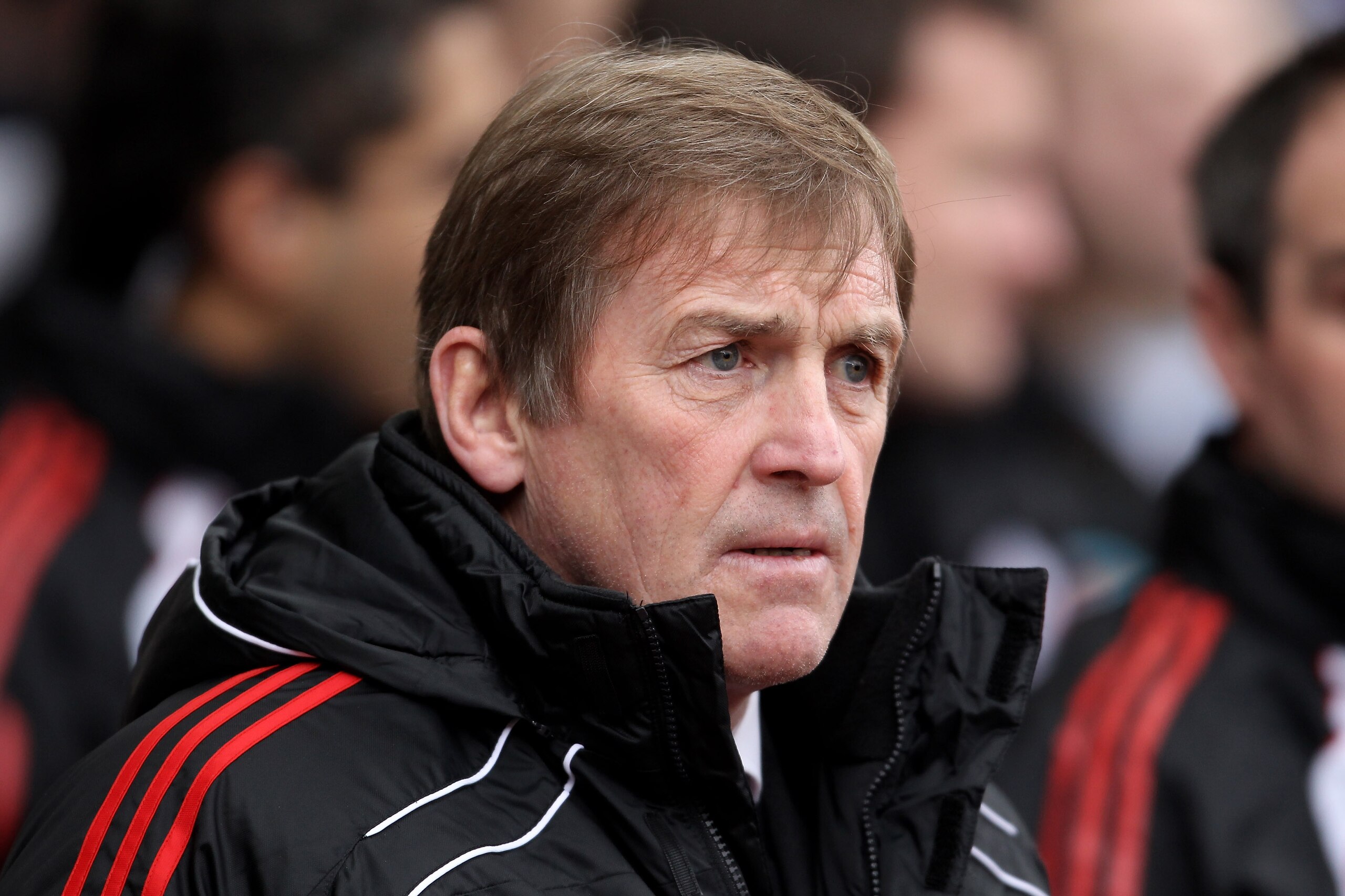 LONDON, ENGLAND - FEBRUARY 27:  Kenny Dalglish manager of Liverpool looks on ahead of the Barclays Premier League match between West Ham United and Liverpool at the Boleyn Ground on February 27, 2011 in London, England.  (Photo by Scott Heavey/Getty Image
