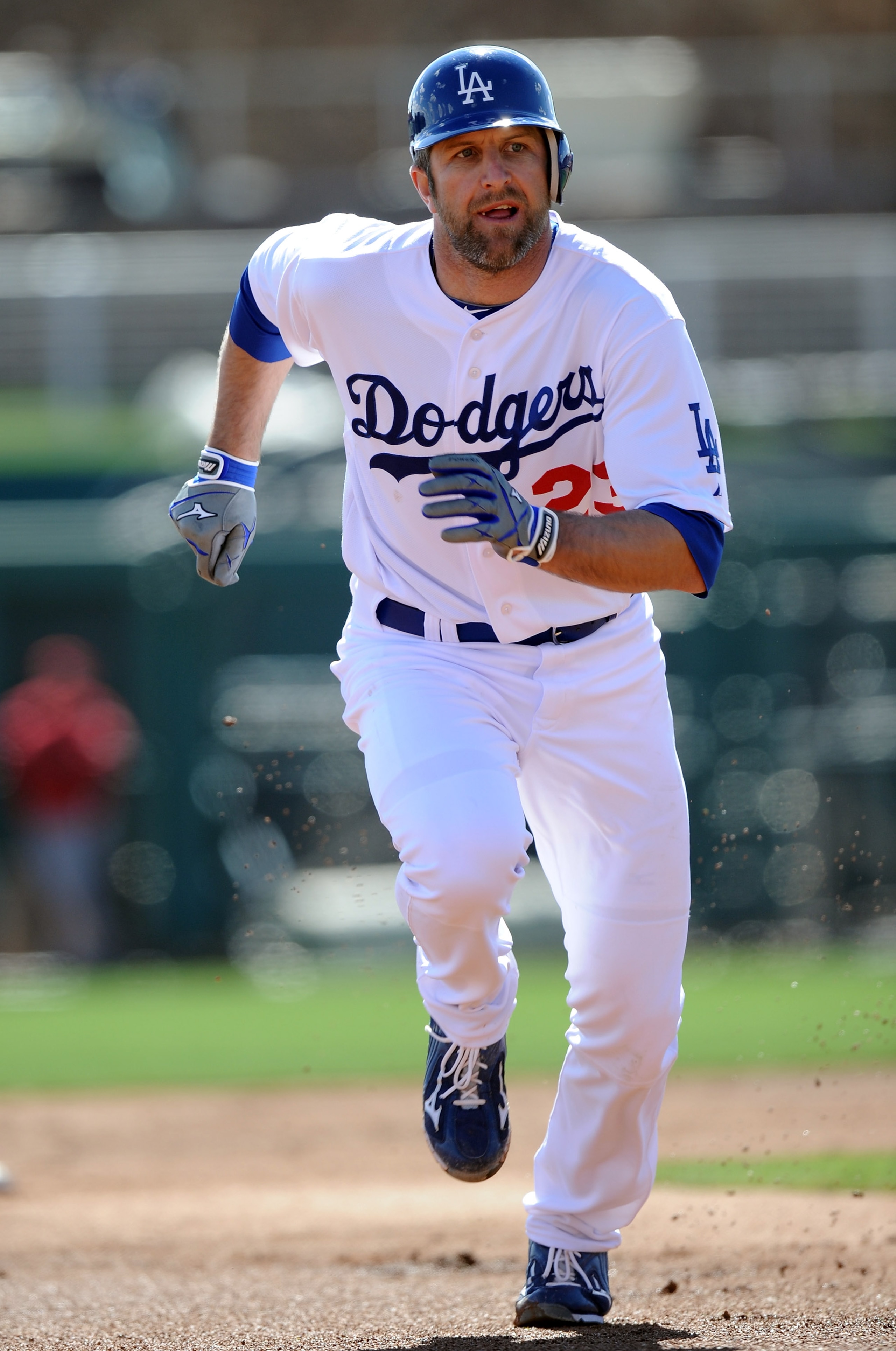PHOENIX, AZ - FEBRUARY 27: Casey Blake #23 of the Los Angeles Dodgers scores a run during spring training at Camelback Ranch on February 27, 2011 in Phoenix, Arizona. (Photo by Harry How/Getty Images) PHOENIX, AZ - FEBRUARY 27: Casey Blake #23 of the Los Angeles Dodgers scores a run during spring training at Camelback Ranch on February 27, 2011 in Phoenix, Arizona. (Photo by Harry How/Getty Images)