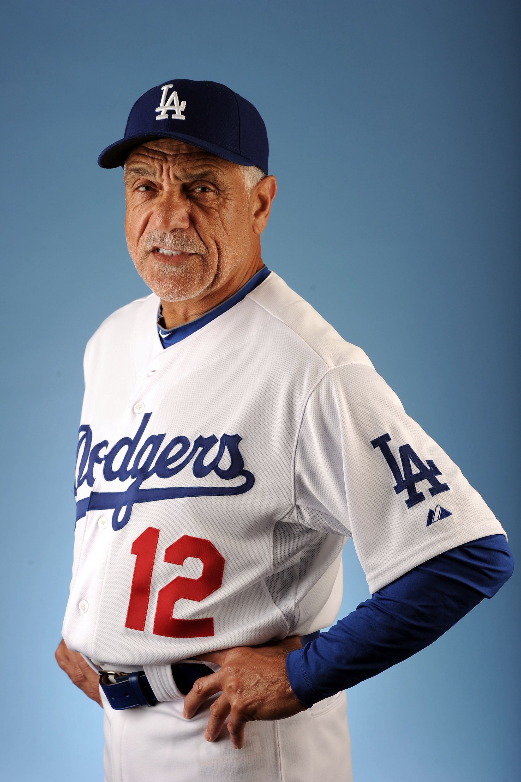 GLENDALE, AZ - FEBRUARY 25:  Davey Lopes #12 of the Los Angeles Dodgers poses for a photo on photo day at Camelback Ranch on February 25, 2011 in Glendale, Arizona.  (Photo by Harry How/Getty Images)