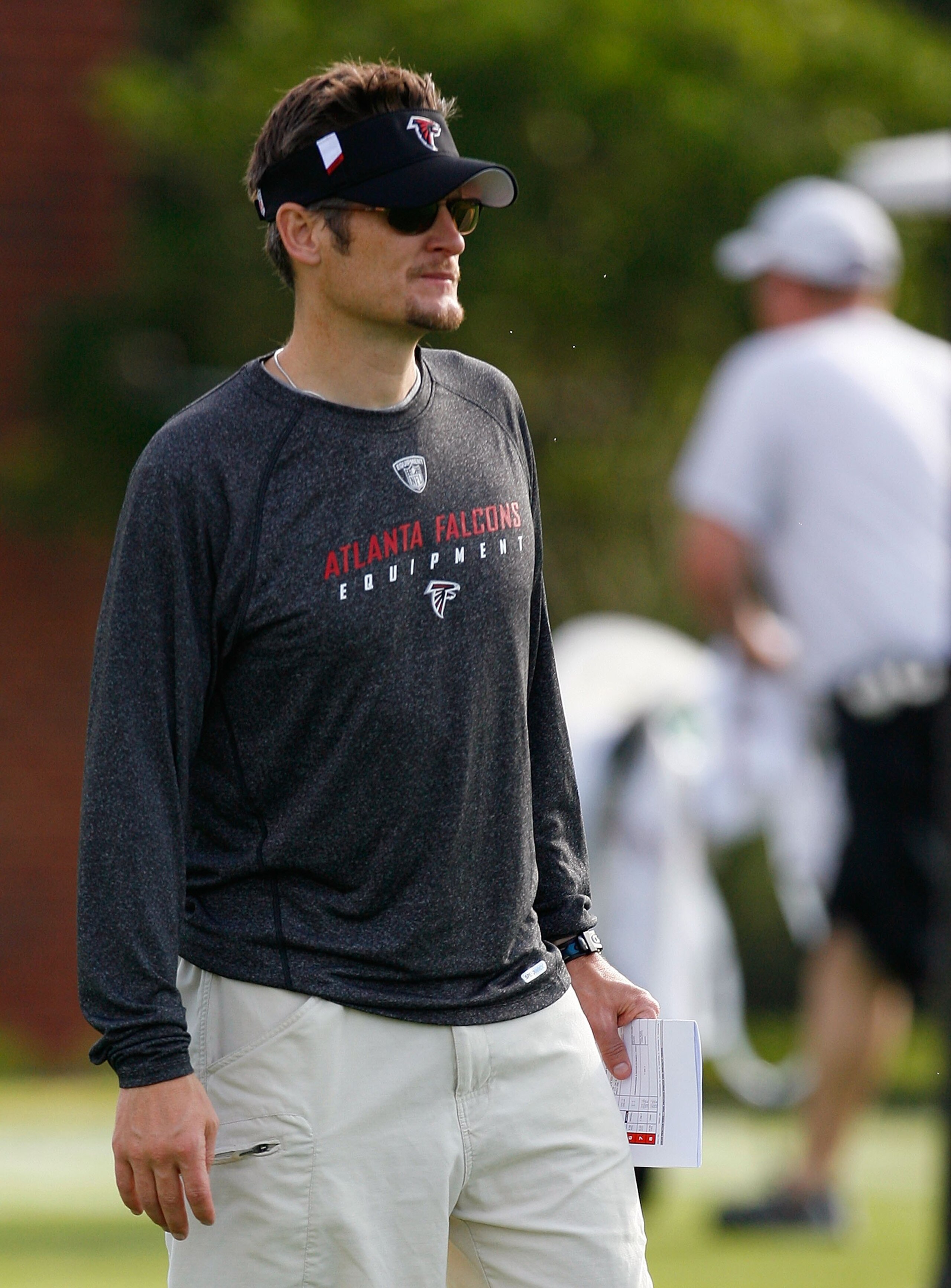 FLOWERY BRANCH, GA - AUGUST 01:  General manager Thomas Dimitroff of the Atlanta Falcons during opening day of training camp on August 1, 2009 at the Falcons Training Complex in Flowery Branch, Georgia.  (Photo by Kevin C. Cox/Getty Images)