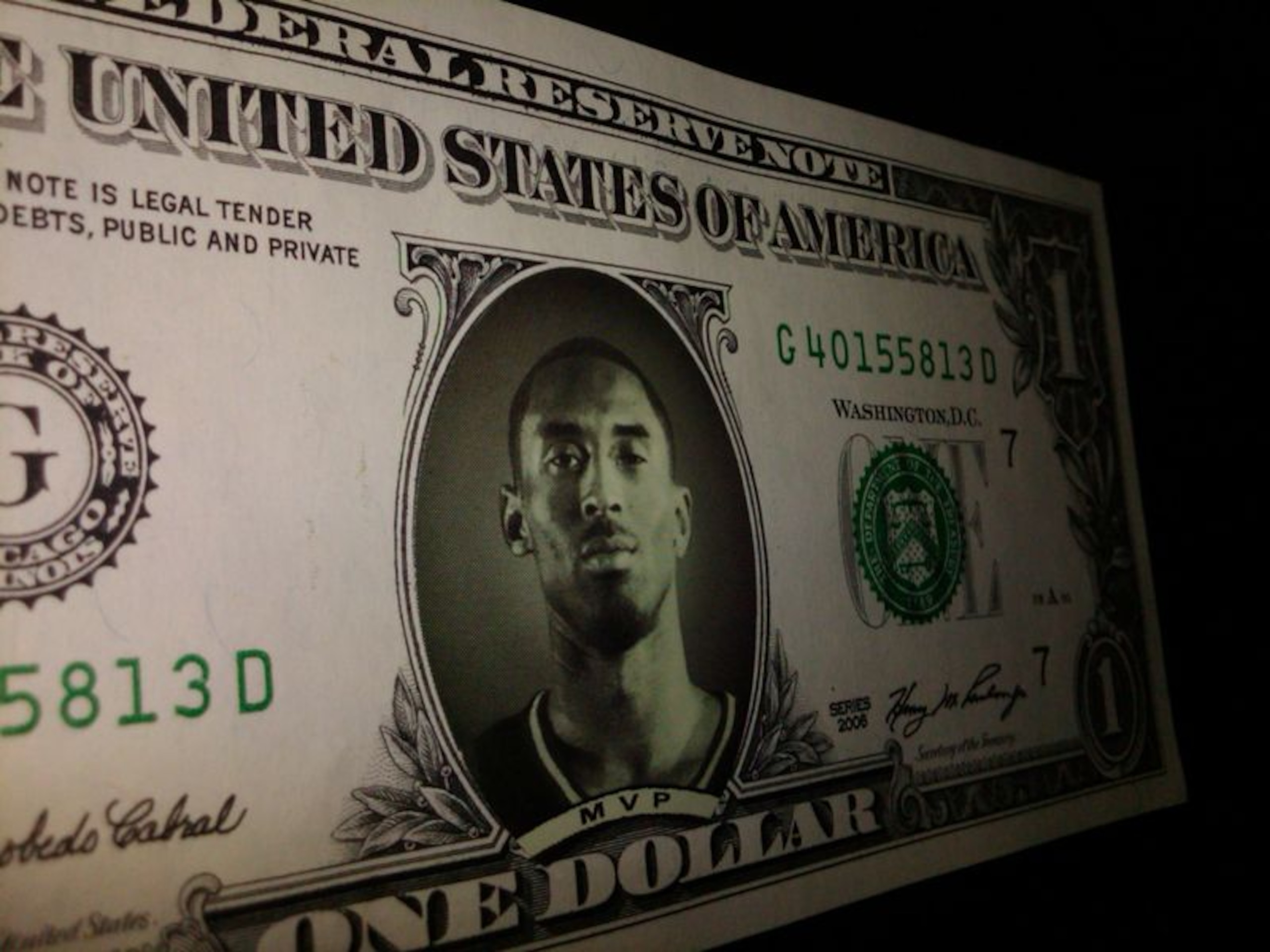 $1 million of Kobe's salary comes in bills like these $1 million of Kobe's salary comes in bills like these