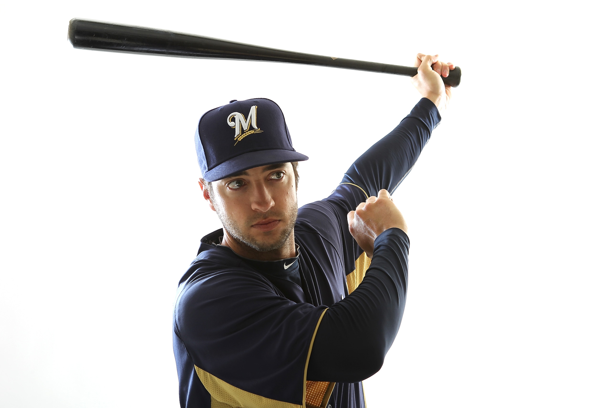 MARYVALE, AZ - FEBRUARY 24:  Ryan Braun #8 of the Milwaukee Brewers poses for a portrait during Spring Training Media Day on February 24, 2011 at Maryvale Stadium in Maryvale, Arizona.  (Photo by Jonathan Ferrey/Getty Images)