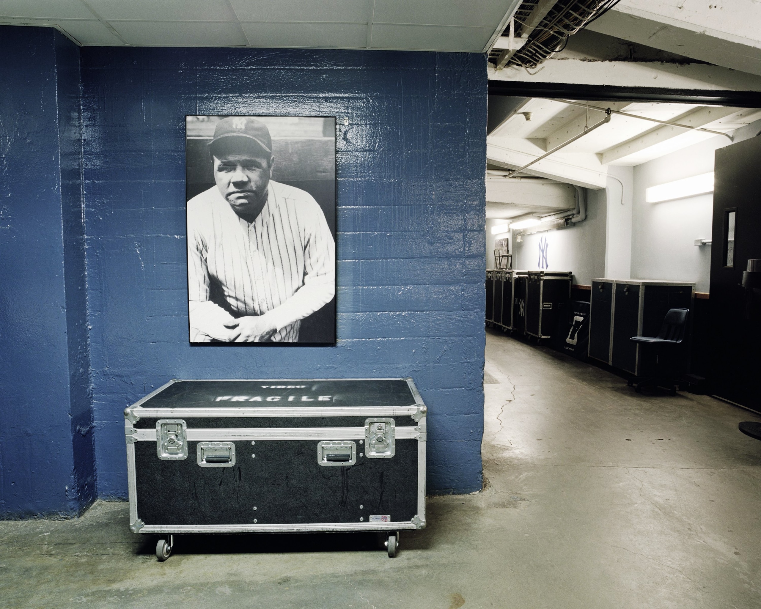 NEW YORK - SEPTEMBER 11: A general view of a picture of Babe Ruth in the hallway at Yankee Stadium on September 11, 2008 in the Bronx borough of New York City. The 85 year old ball park will be closed after the 2008 season as the New York Yankees move to