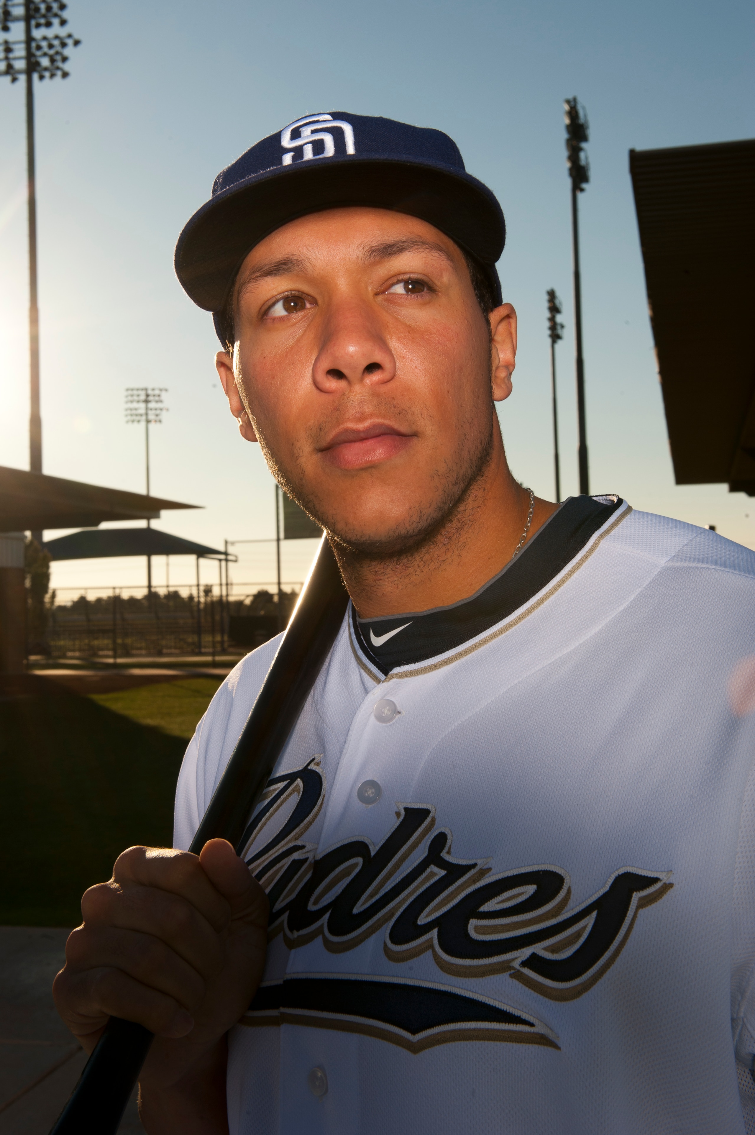PEORIA, AZ - FEBRUARY 23: Kyle Blanks #88 of the San Diego Padres poses during their photo day at the Padres Spring Training Complex on February 23, 2011 in Peoria, Arizona. (Photo by Rob Tringali/Getty Images)