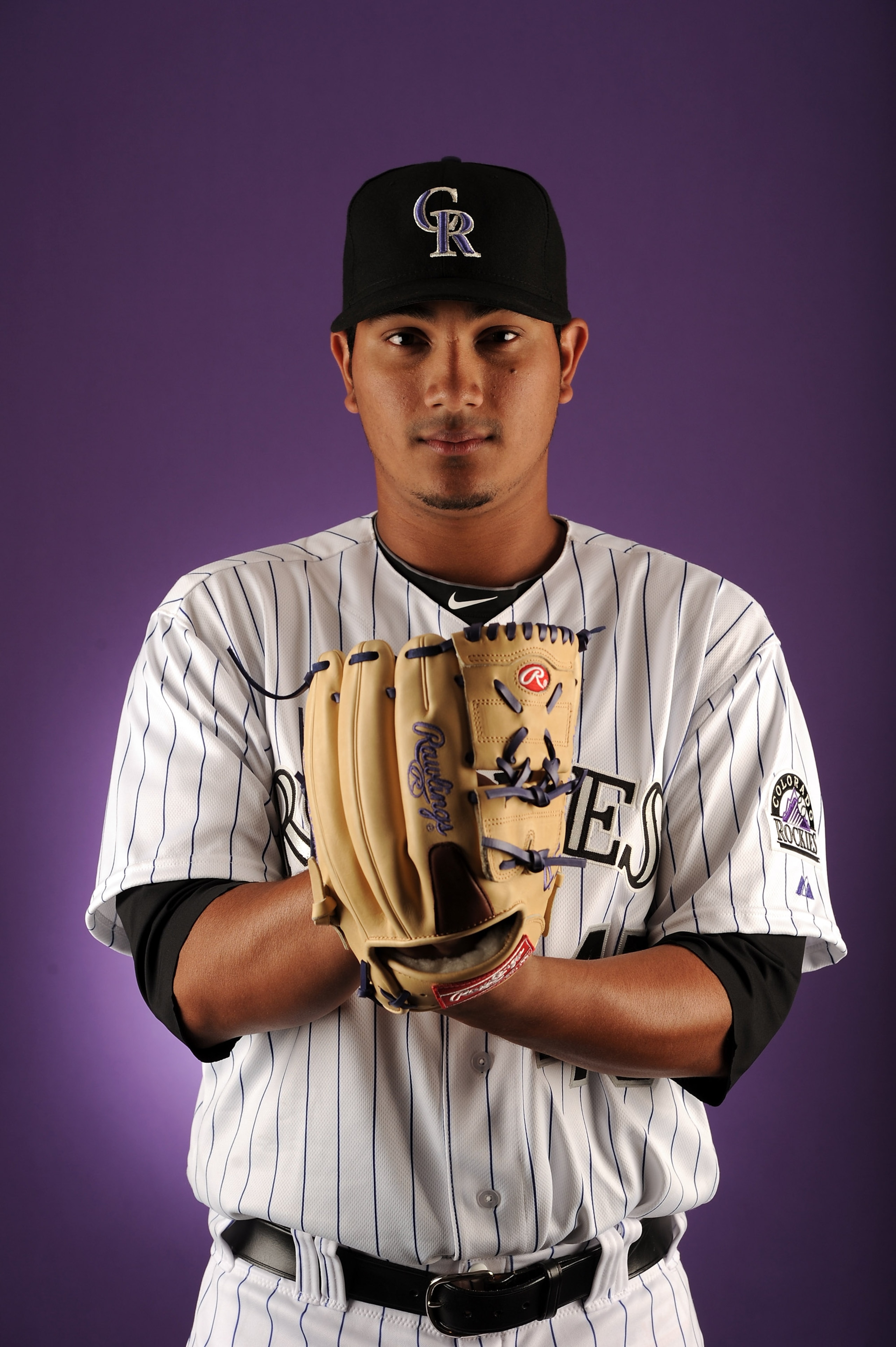 SCOTTSDALE, AZ - FEBRUARY 24:  Jhoulys Chacin #45 of the Colorado Rockies poses for a portrait during photo day at the Salt River Fields at Talking Stick on February 24, 2011 in Scottsdale, Arizona.  (Photo by Harry How/Getty Images)