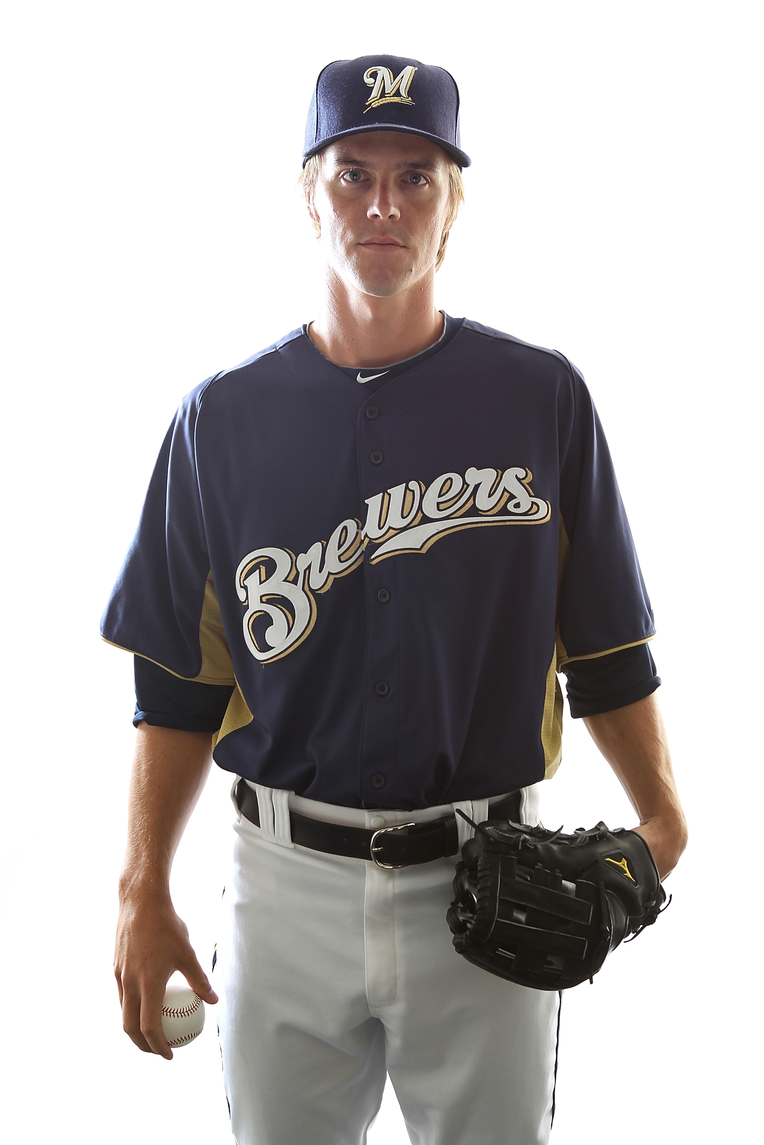 MARYVALE, AZ - FEBRUARY 24:  Zack Greinke #13 of the Milwaukee Brewers poses for a portrait during Spring Training Media Day on February 24, 2011 at Maryvale Stadium in Maryvale, Arizona.  (Photo by Jonathan Ferrey/Getty Images)