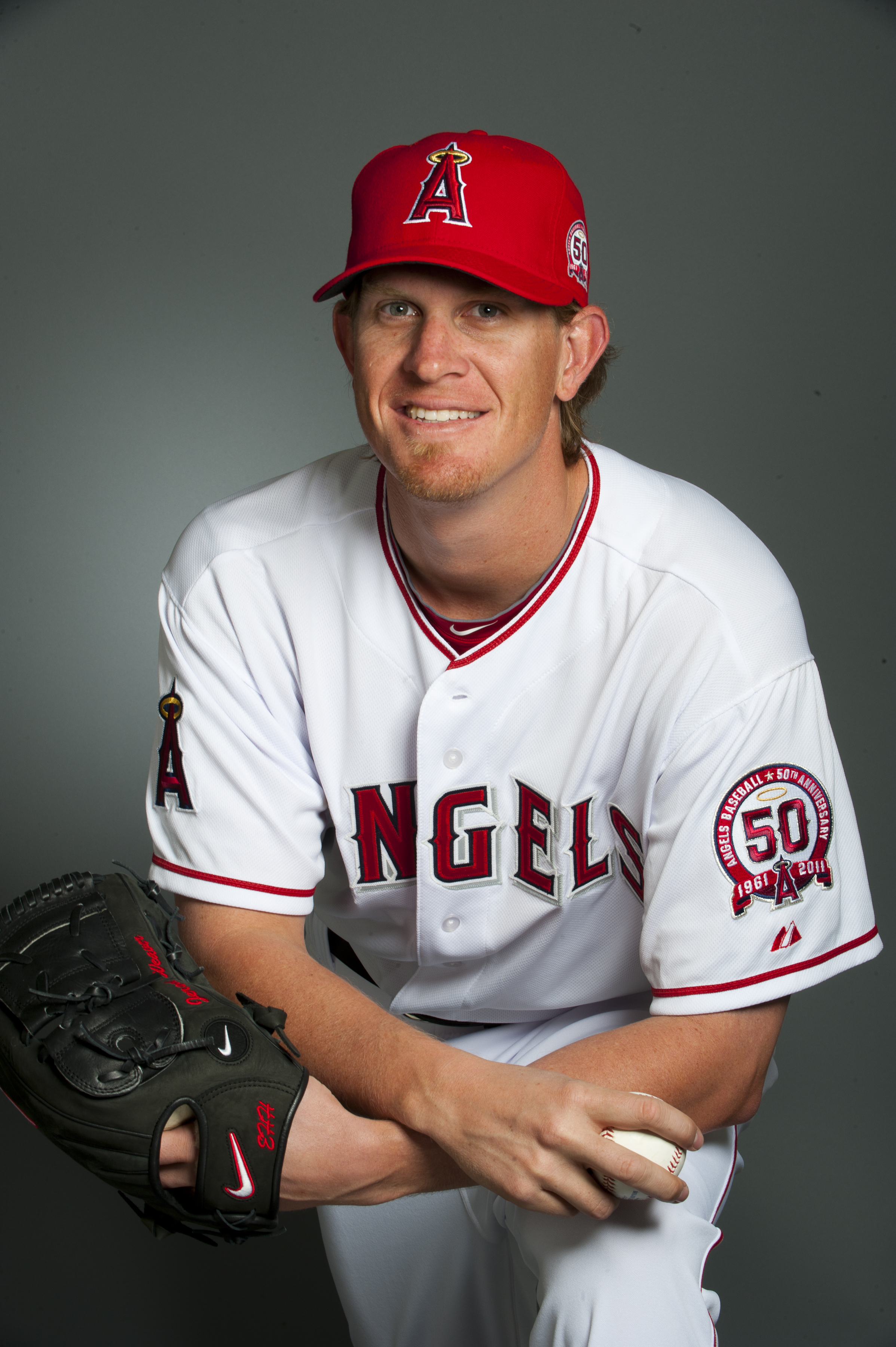 Jared Weaver #36 Angels Majestic 2010 All Star Game Jersey Size 56