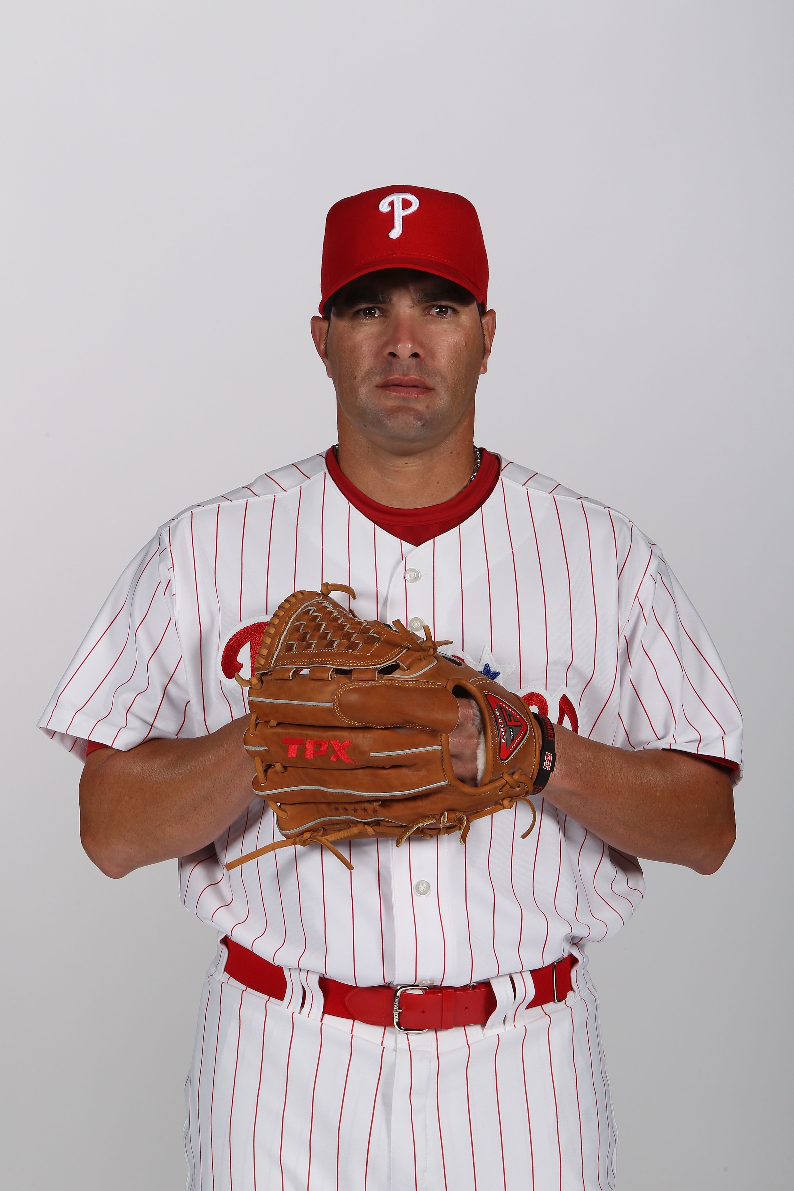 CLEARWATER, FL - FEBRUARY 22: Danys Baez #55 of the Philadelphia Phillies poses for a photo during Spring Training Media Photo Day at Bright House Networks Field on February 22, 2011 in Clearwater, Florida. (Photo by Nick Laham/Getty Images) CLEARWATER, FL - FEBRUARY 22: Danys Baez #55 of the Philadelphia Phillies poses for a photo during Spring Training Media Photo Day at Bright House Networks Field on February 22, 2011 in Clearwater, Florida. (Photo by Nick Laham/Getty Images)