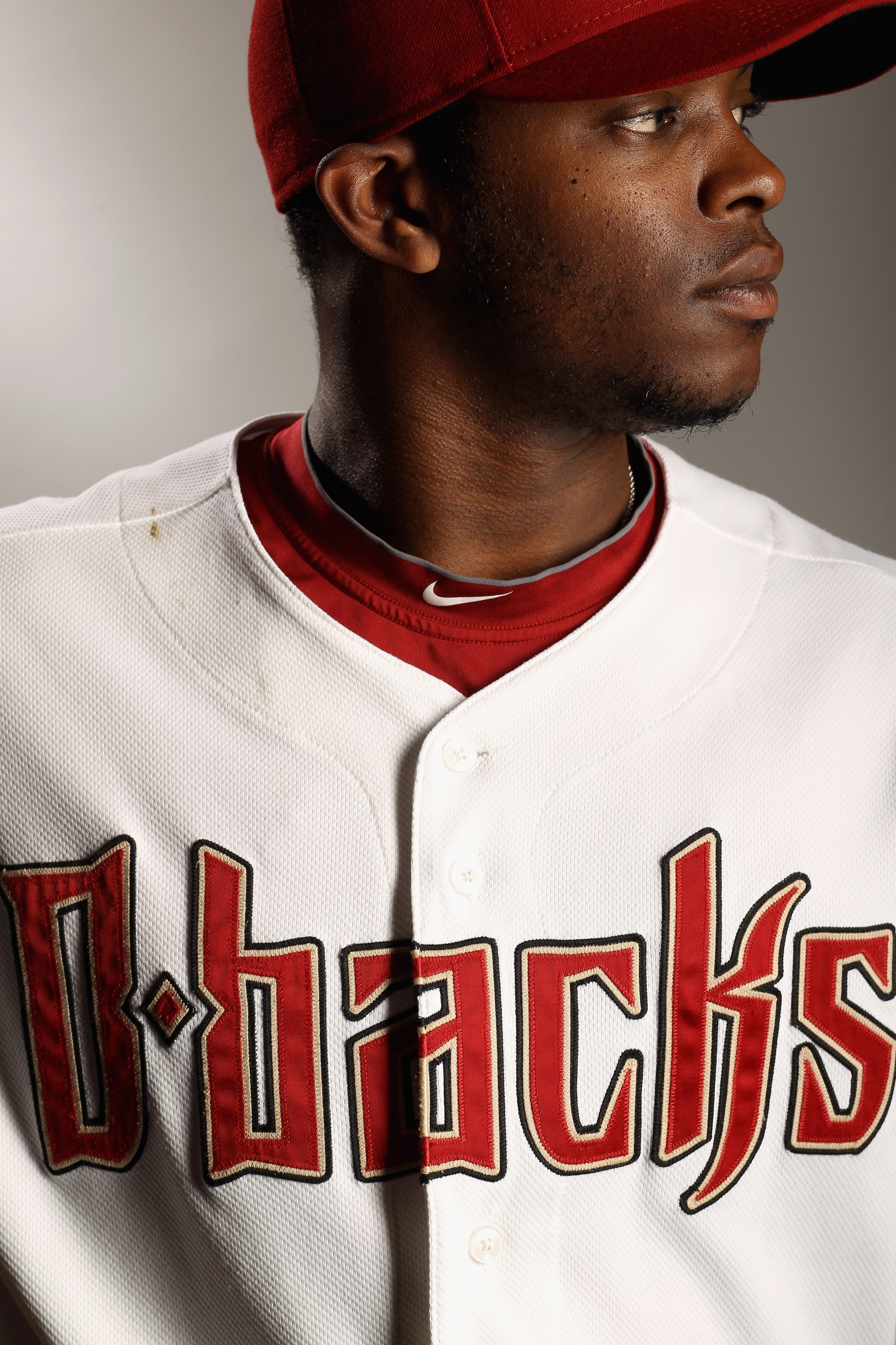 SCOTTSDALE, AZ - FEBRUARY 21:  Justin Upton #10 of the Arizona Diamondbacks poses for a portrait at Salt River Fields at Talking Stick on February 21, 2011 in Scottsdale, Arizona.  (Photo by Ezra Shaw/Getty Images)