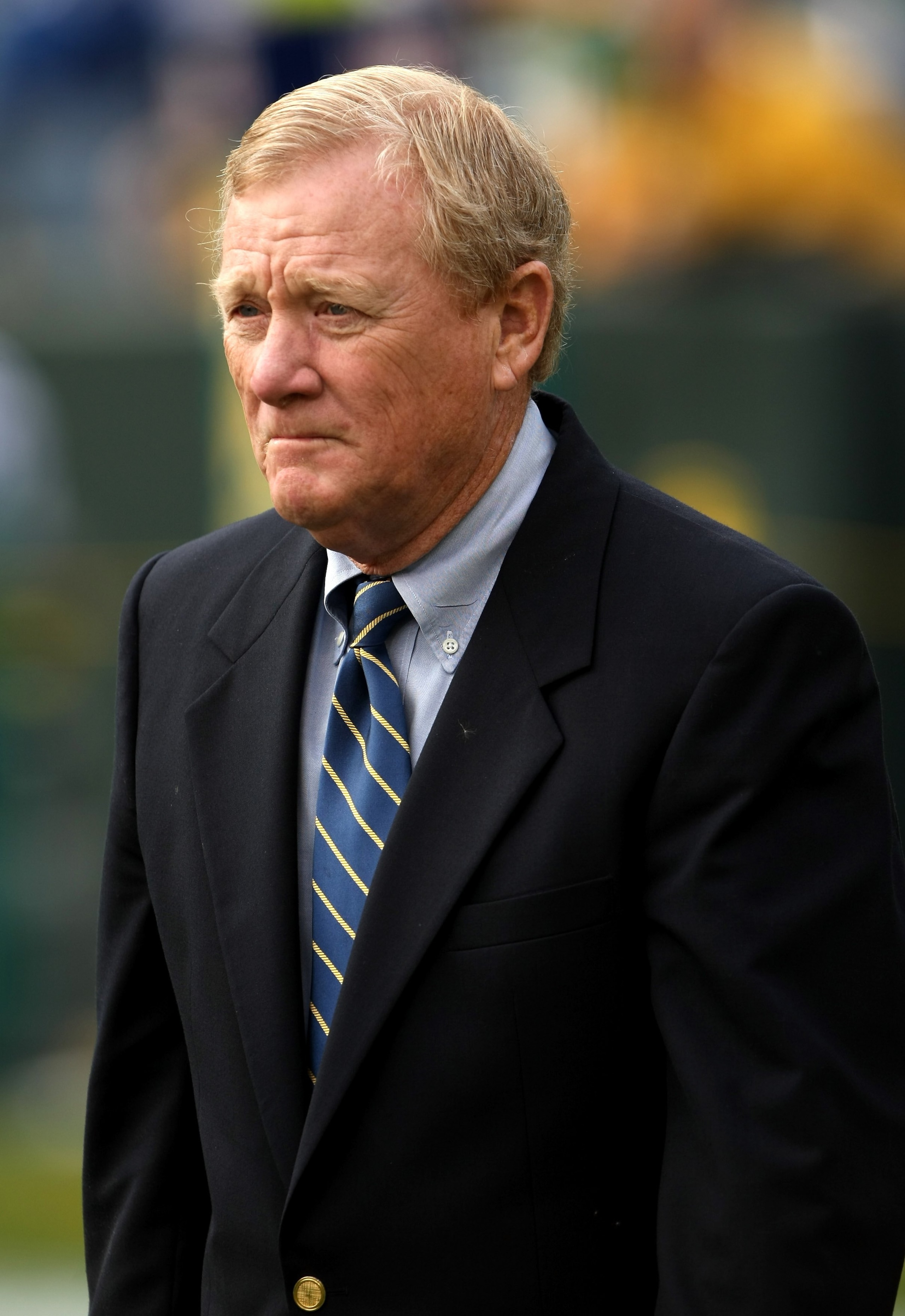 GREEN BAY, WI - OCTOBER 19:  Indianapolis Colts president Bill Polian walks on the field during warmups for the game with the Green Bay Packers on October 19, 2008 at Lambeau Field in Green Bay Wisconsin. The Packers won 34-14.   (Photo by Stephen Dunn/Ge