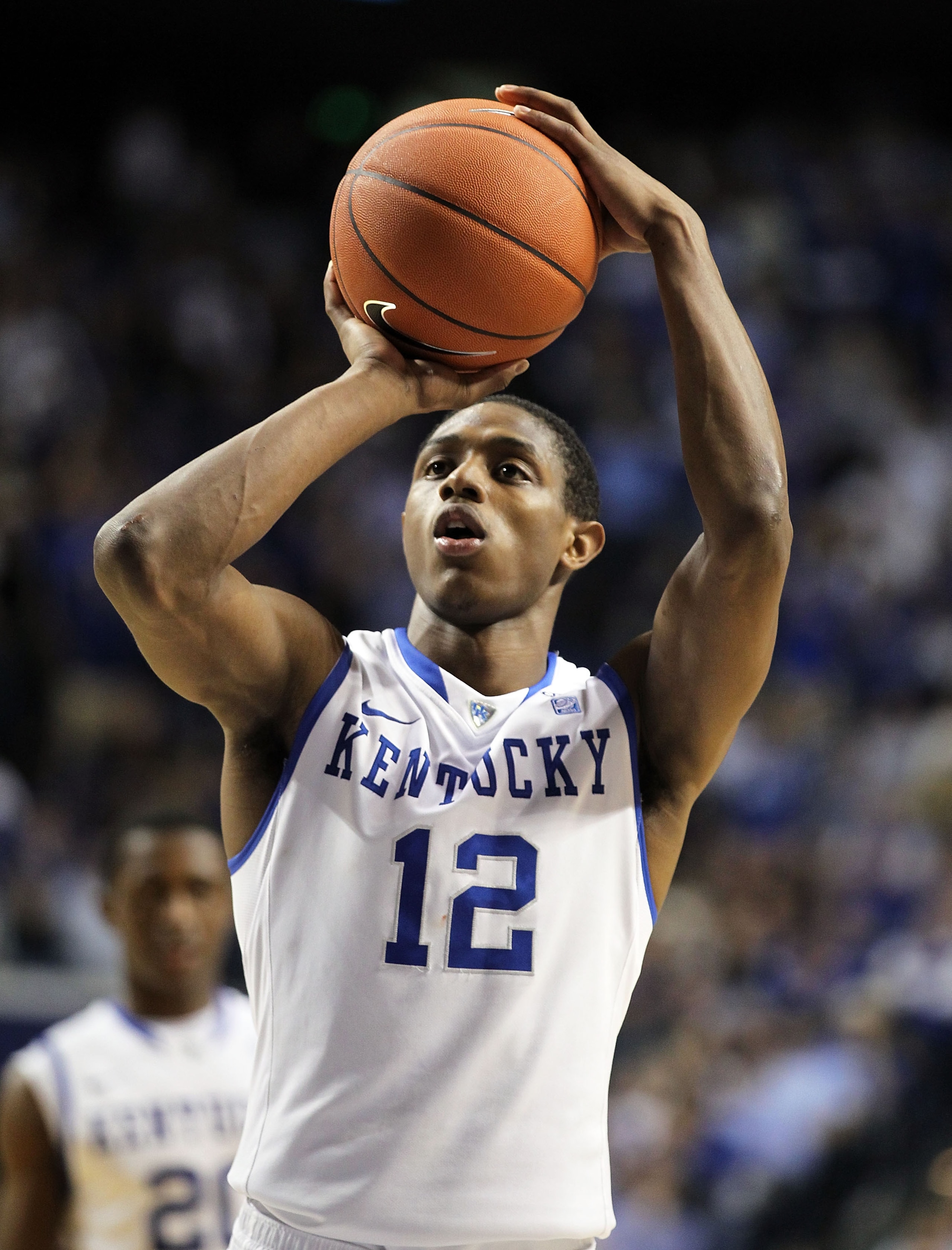 LEXINGTON, KY - MARCH 01: Brandon Knight #12 of the Kentucky Wildcats shoots the ball during the SEC game against the Vanderbilt Commodores at Rupp Arena on March 1, 2011 in Lexington, Kentucky. Kentucky won 68-66. (Photo by Andy Lyons/Getty Images) LEXINGTON, KY - MARCH 01: Brandon Knight #12 of the Kentucky Wildcats shoots the ball during the SEC game against the Vanderbilt Commodores at Rupp Arena on March 1, 2011 in Lexington, Kentucky. Kentucky won 68-66. (Photo by Andy Lyons/Getty Images)