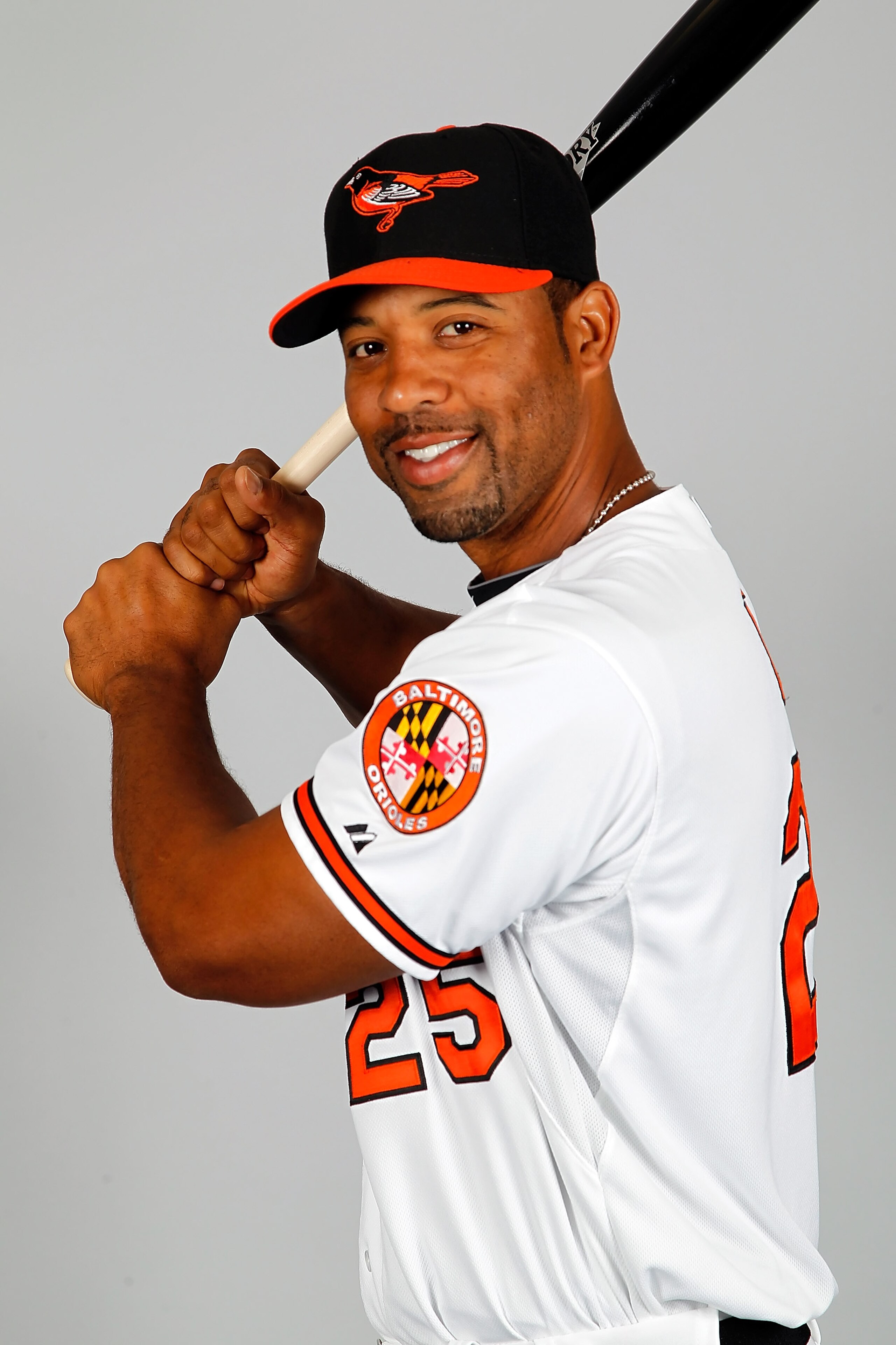 SARASOTA, FL - FEBRUARY 26: Infielder Derrek Lee #25 of the Baltimore Orioles poses for a photo during photo day at Ed Smith Stadium on February 26, 2011 in Sarasota, Florida. (Photo by J. Meric/Getty Images) SARASOTA, FL - FEBRUARY 26: Infielder Derrek Lee #25 of the Baltimore Orioles poses for a photo during photo day at Ed Smith Stadium on February 26, 2011 in Sarasota, Florida. (Photo by J. Meric/Getty Images)