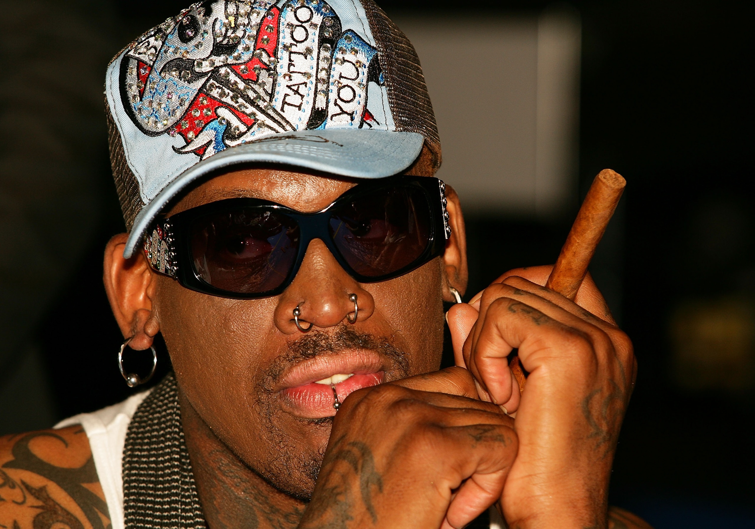 SYDNEY, AUSTRALIA - MARCH 20:  Dennis Rodman attends the Battle of the Codes poker game held at Star City March 20, 2008 in Sydney, Australia.  (Photo by Matt King/Getty Images)
