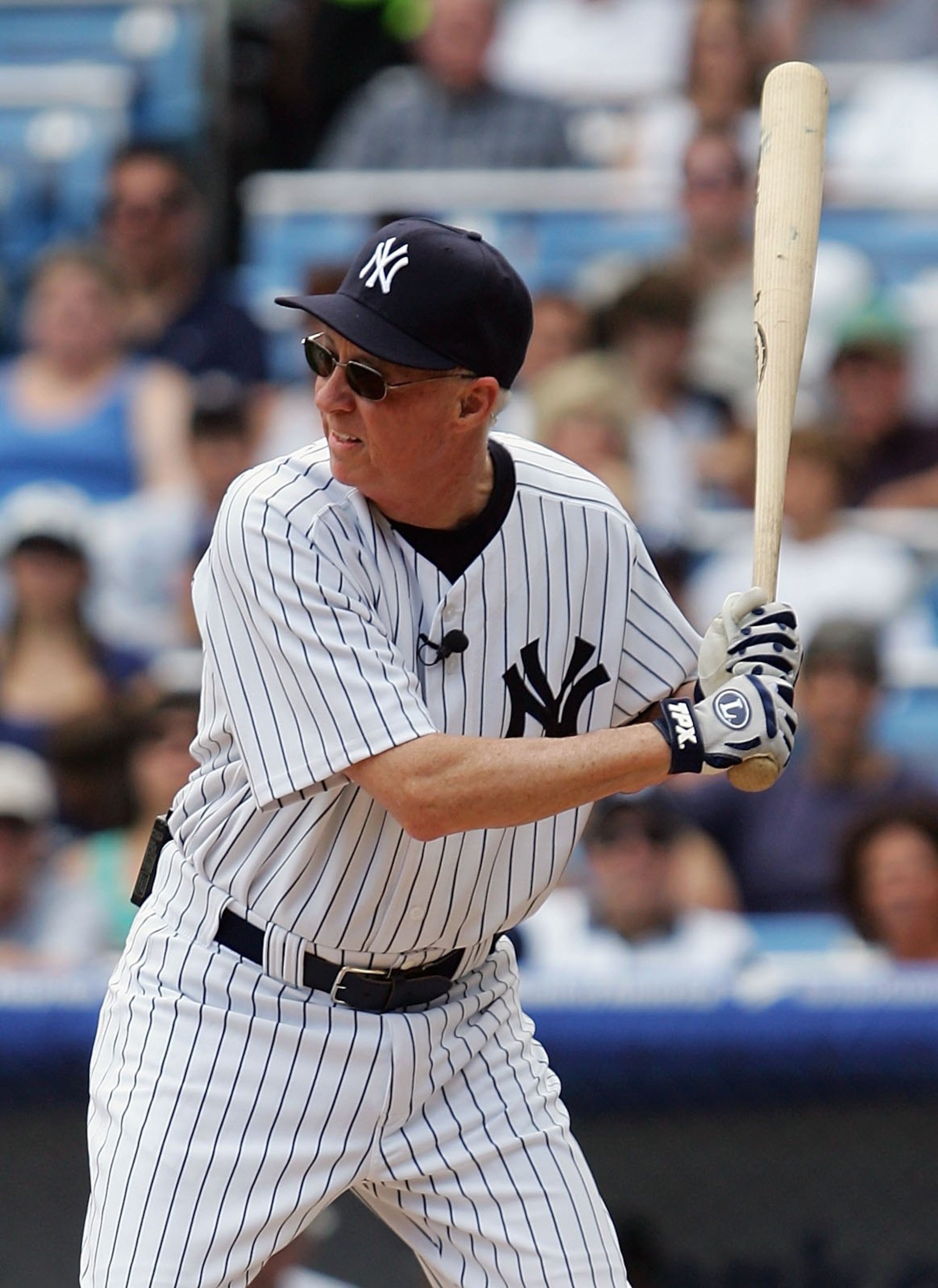 NEW YORK - JULY 07: Former New York Yankee Bobby Murcer bats on Old Timers Day before the Yankees play the Los Angeles Angels of Anaheim at Yankee Stadium on July 7, 2007 in the Bronx borough of New York City. (Photo by Jim McIsaac/Getty Images)