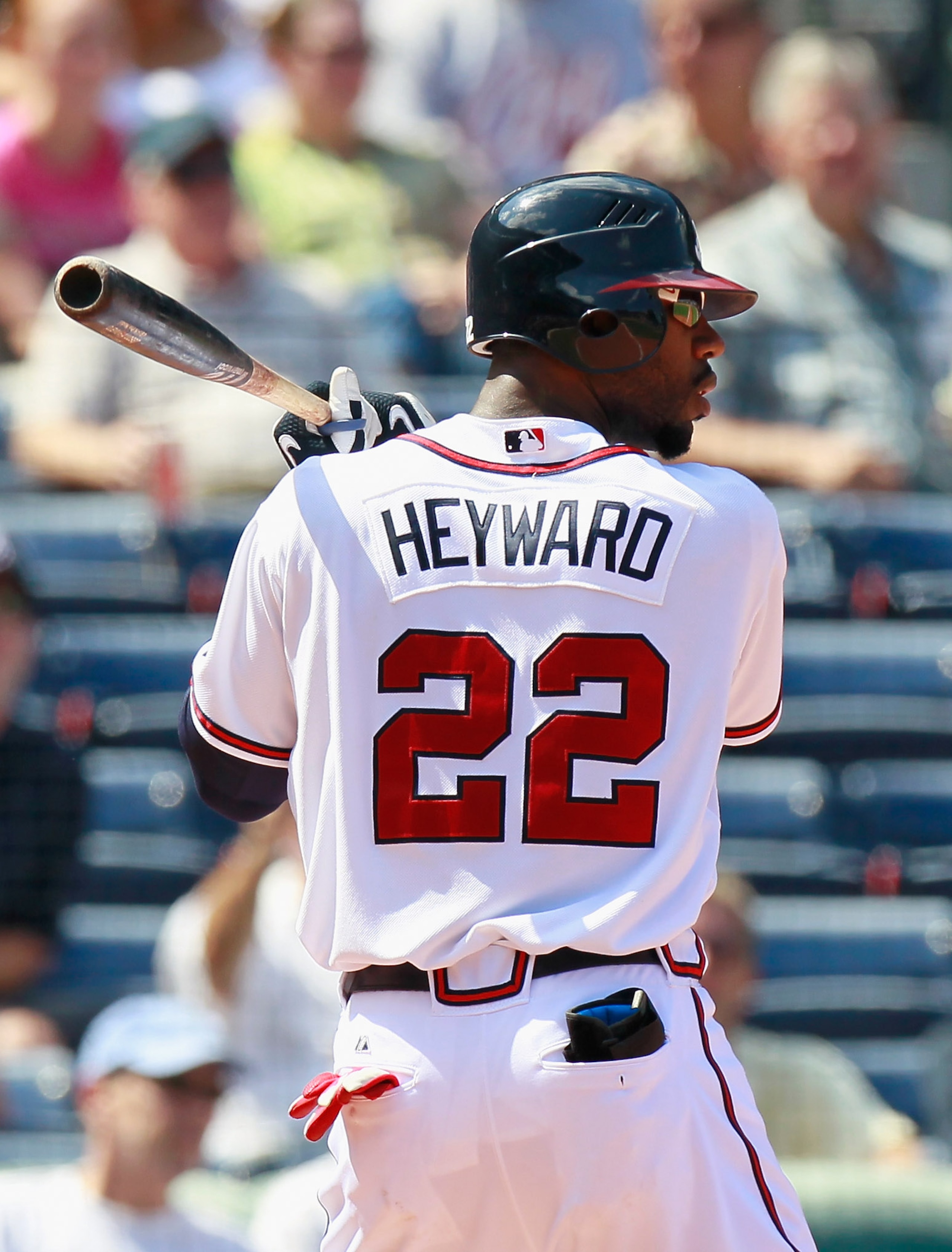 ATLANTA - SEPTEMBER 15: Jason Heyward #22 of the Atlanta Braves against the Washington Nationals at Turner Field on September 15, 2010 in Atlanta, Georgia. (Photo by Kevin C. Cox/Getty Images) ATLANTA - SEPTEMBER 15: Jason Heyward #22 of the Atlanta Braves against the Washington Nationals at Turner Field on September 15, 2010 in Atlanta, Georgia. (Photo by Kevin C. Cox/Getty Images)