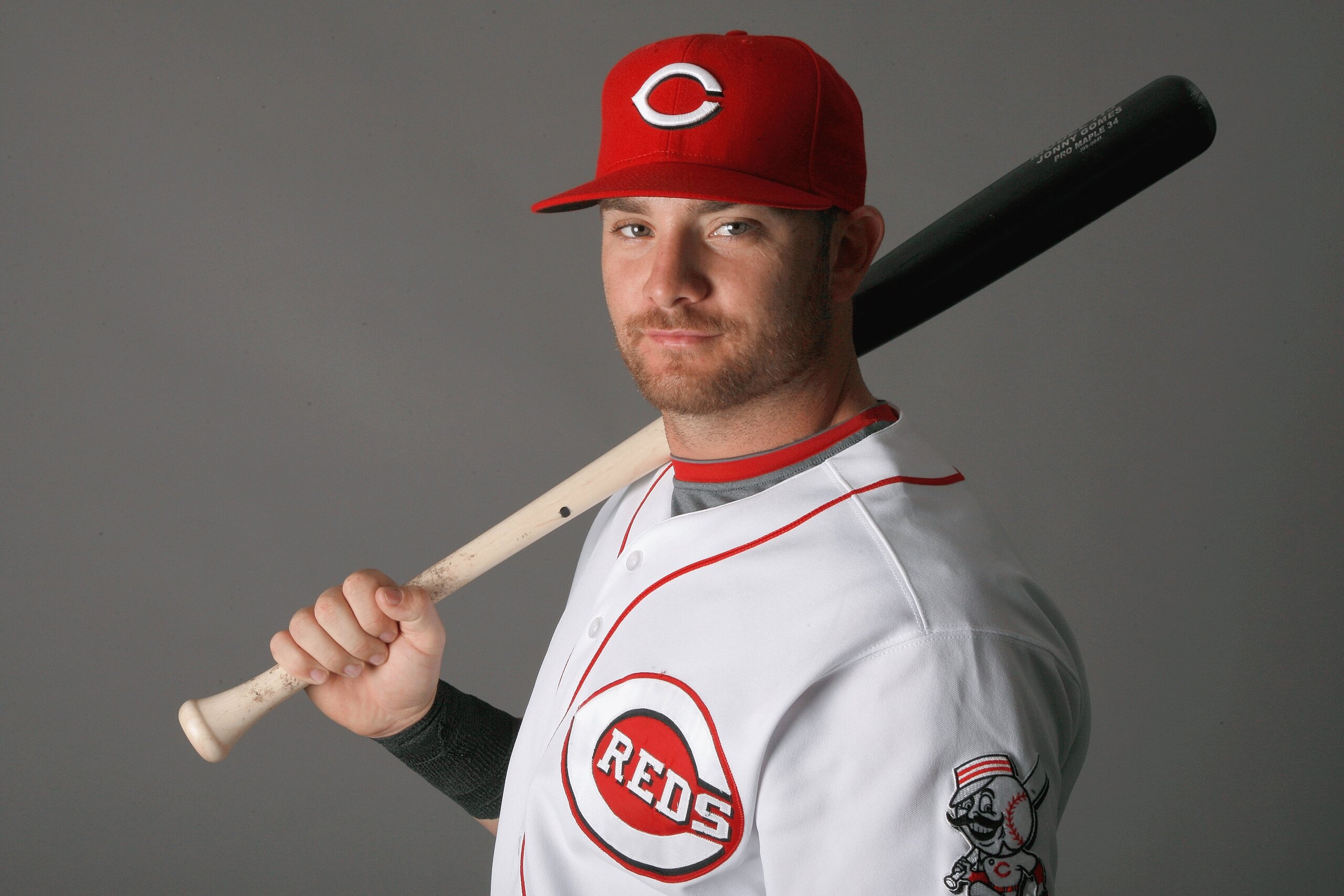 SARASOTA, FL - FEBRUARY 18:  Johnny Gomes #31 of the Cincinnati Reds poses for a photo during Spring Training Photo day on February 18, 2009 at the Cincinnati Reds training facility in Sarasota, Florida.  (Photo by Chris Graythen/Getty Images)