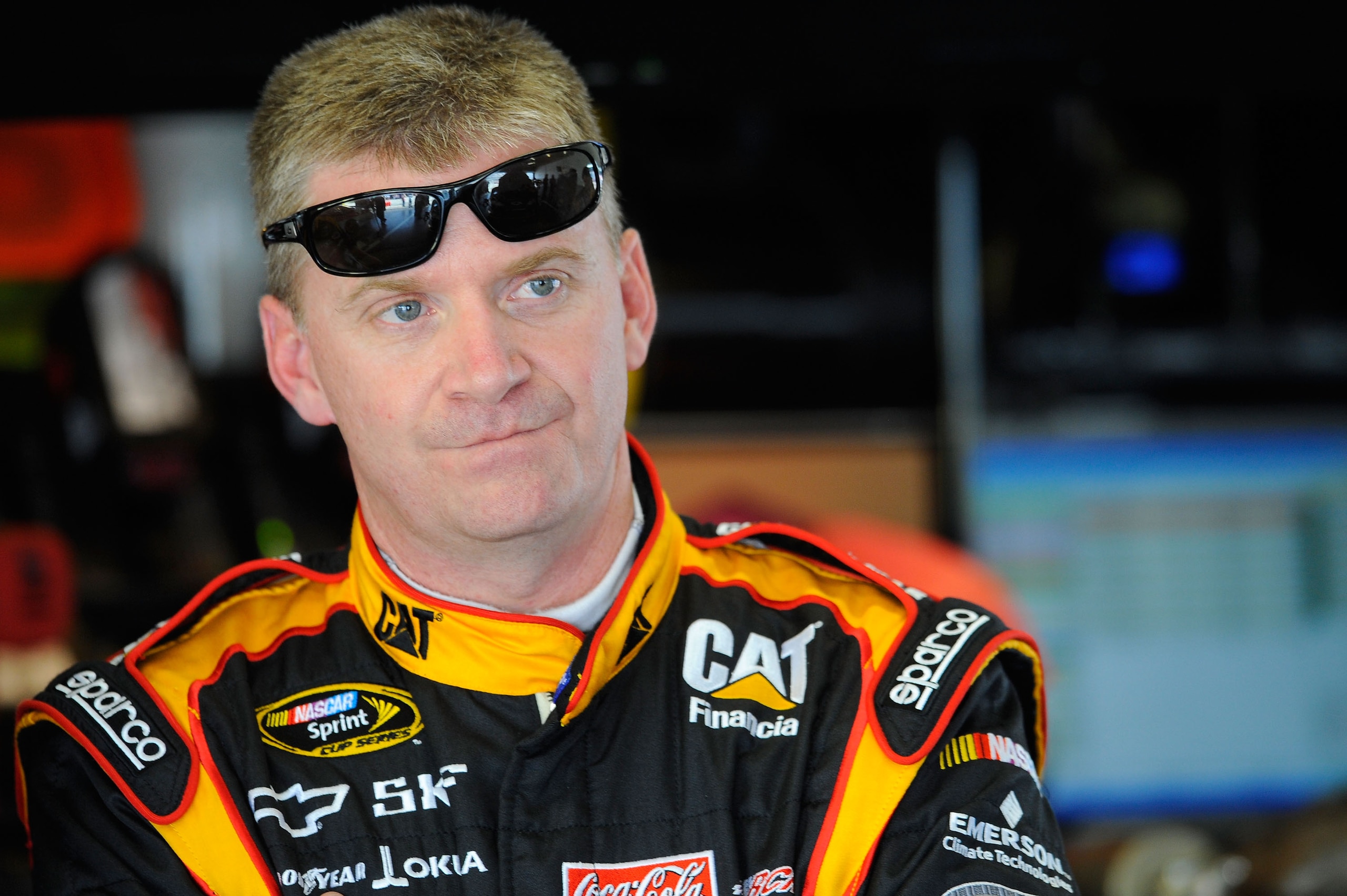 DAYTONA BEACH, FL - FEBRUARY 16:  Jeff Burton, driver of the #31 Caterpilliar Chevrolet, looks on in the garage area during practice for the NASCAR Sprint Cup Series Daytona 500 at Daytona International Speedway on February 16, 2011 in Daytona Beach, Flor