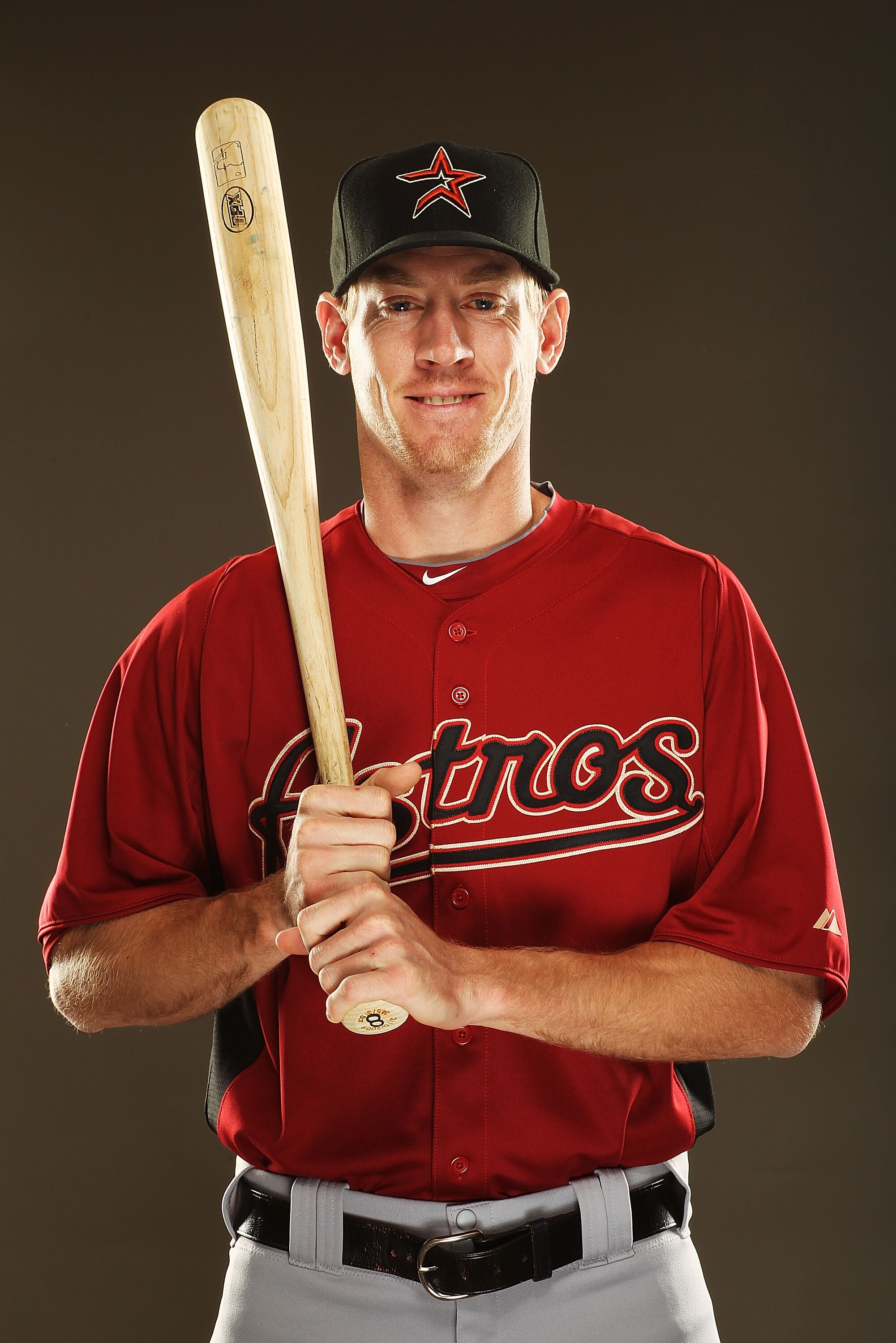KISSIMMEE, FL - FEBRUARY 24:  Matt Downs #16 of the Houston Astros poses for a portrait during Spring Training photo Day at Osceola County Stadium  on February 24, 2011 in Kissimmee, Florida.  (Photo by Al Bello/Getty Images)