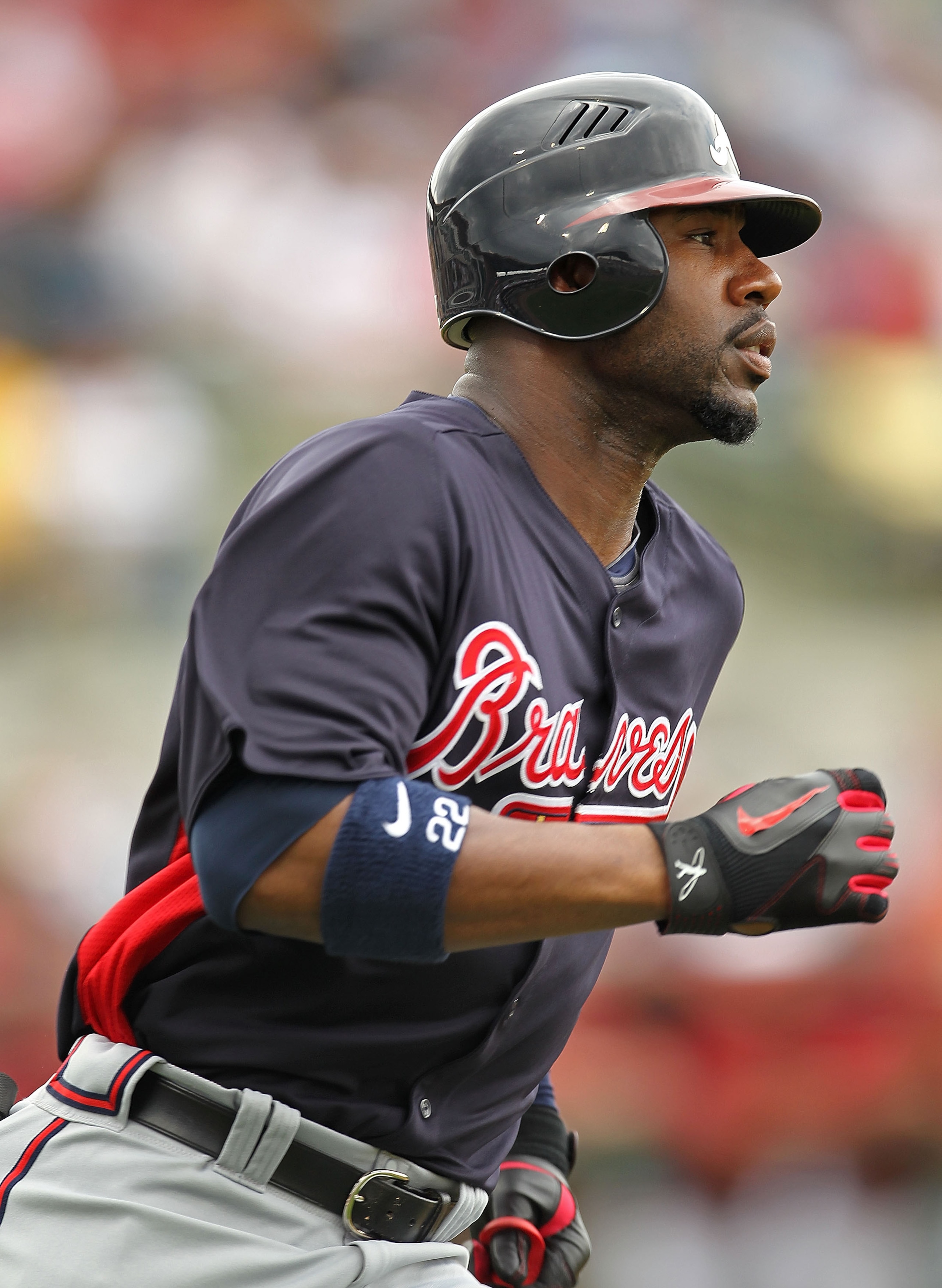 KISSIMMEE, FL - MARCH 01: Jason Heyward #22 of the Atlanta Braves hits a 2nd inning double during a Spring Training game against the Houston Astros at Osceola County Stadium on March 1, 2011 in Kissimmee, Florida. (Photo by Mike Ehrmann/Getty Images) KISSIMMEE, FL - MARCH 01: Jason Heyward #22 of the Atlanta Braves hits a 2nd inning double during a Spring Training game against the Houston Astros at Osceola County Stadium on March 1, 2011 in Kissimmee, Florida. (Photo by Mike Ehrmann/Getty Images)