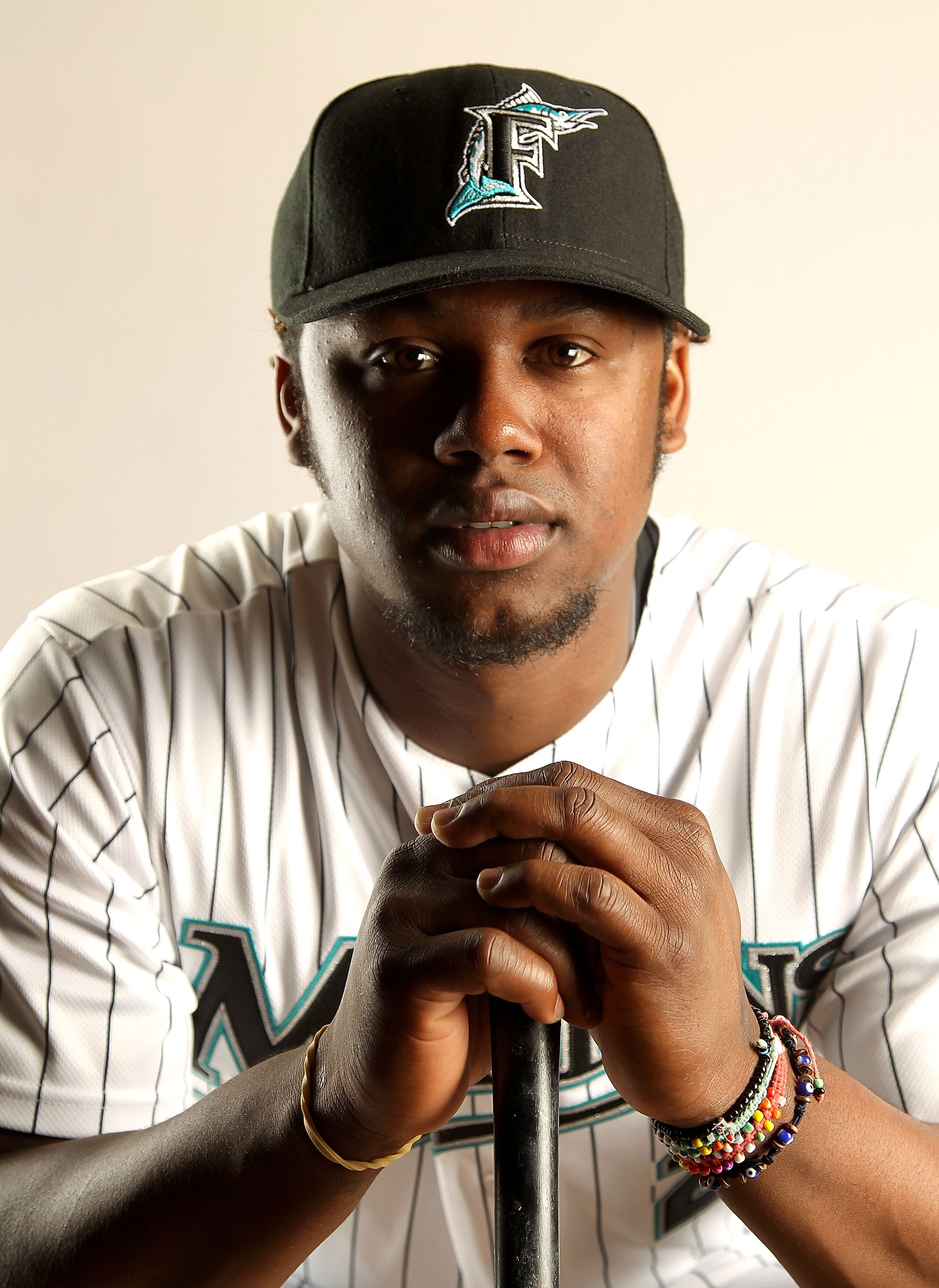 JUPITER, FL - FEBRUARY 23: Hanley Ramirez #2 of the Florida Marlins during Photo Day at Roger Dean Stadium on February 23, 2011 in Jupiter, Florida.  (Photo by Mike Ehrmann/Getty Images)