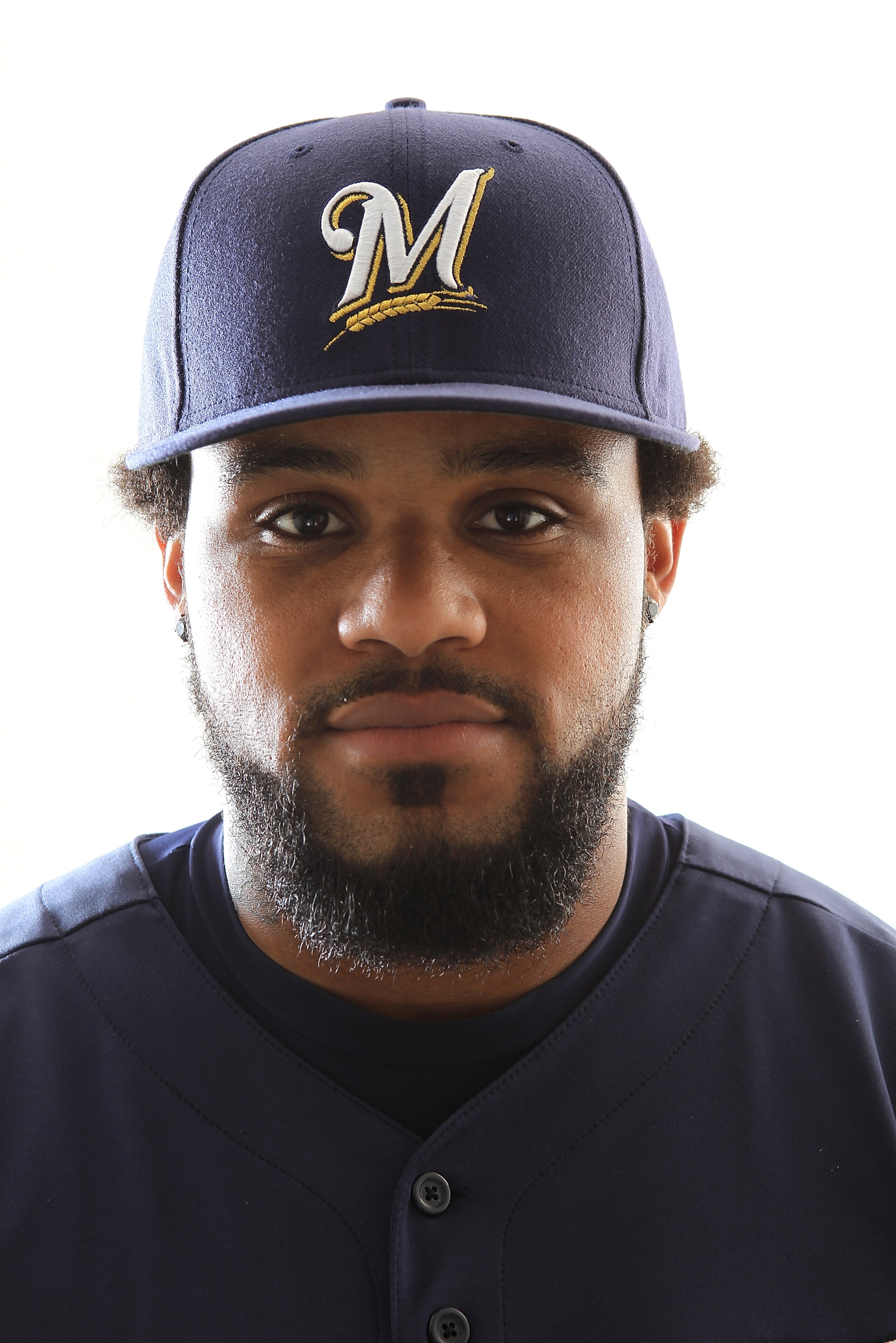 MARYVALE, AZ - FEBRUARY 24:  Prince Fielder #28 of the Milwaukee Brewers poses for a portrait during Spring Training Media Day on February 24, 2011 at Maryvale Stadium in Maryvale, Arizona.  (Photo by Jonathan Ferrey/Getty Images)