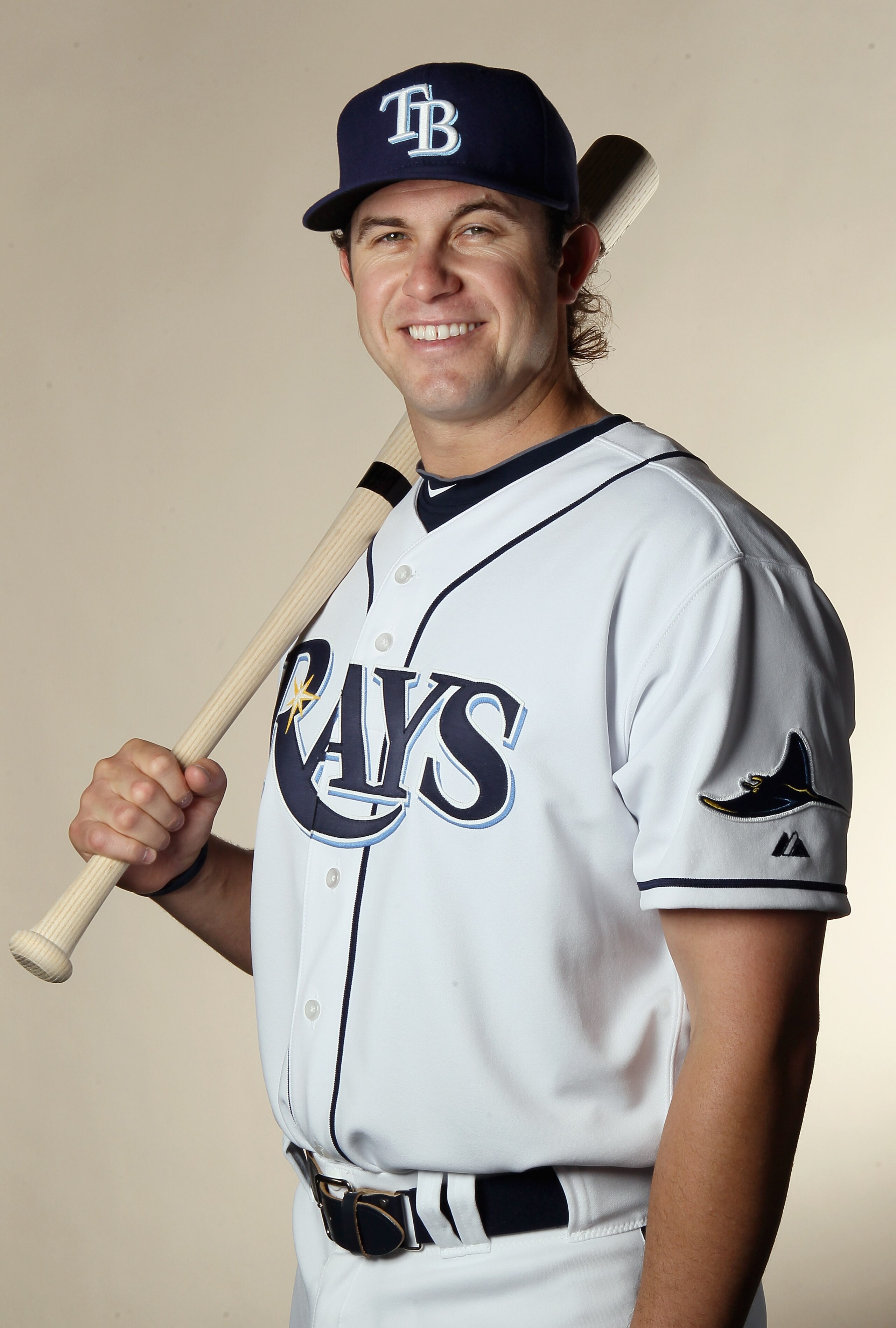 FT. MYERS, FL - FEBRUARY 22:  :  :  Evan Longoria #3 of the Tampa Bay Rays poses for a portrait during the Tampa Bay Rays Photo Day on February 22, 2011 at the Charlotte Sports Complex in Port Charlotte, Florida.  (Photo by Elsa/Getty Images)