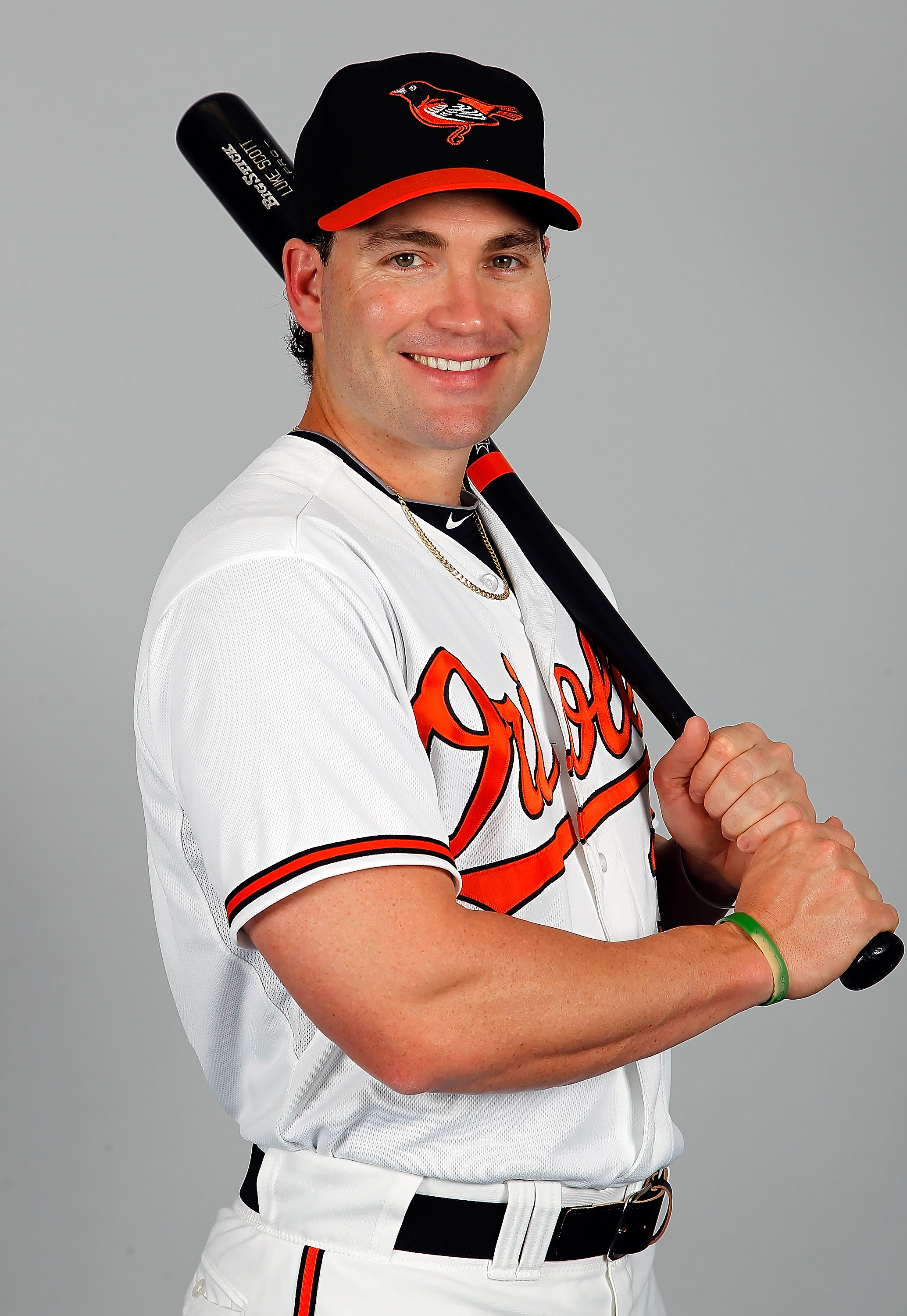SARASOTA, FL - FEBRUARY 26:  Outfielder Luke Scott #30 of the Baltimore Orioles poses for a photo during photo day at Ed Smith Stadium on February 26, 2011 in Sarasota, Florida.  (Photo by J. Meric/Getty Images)