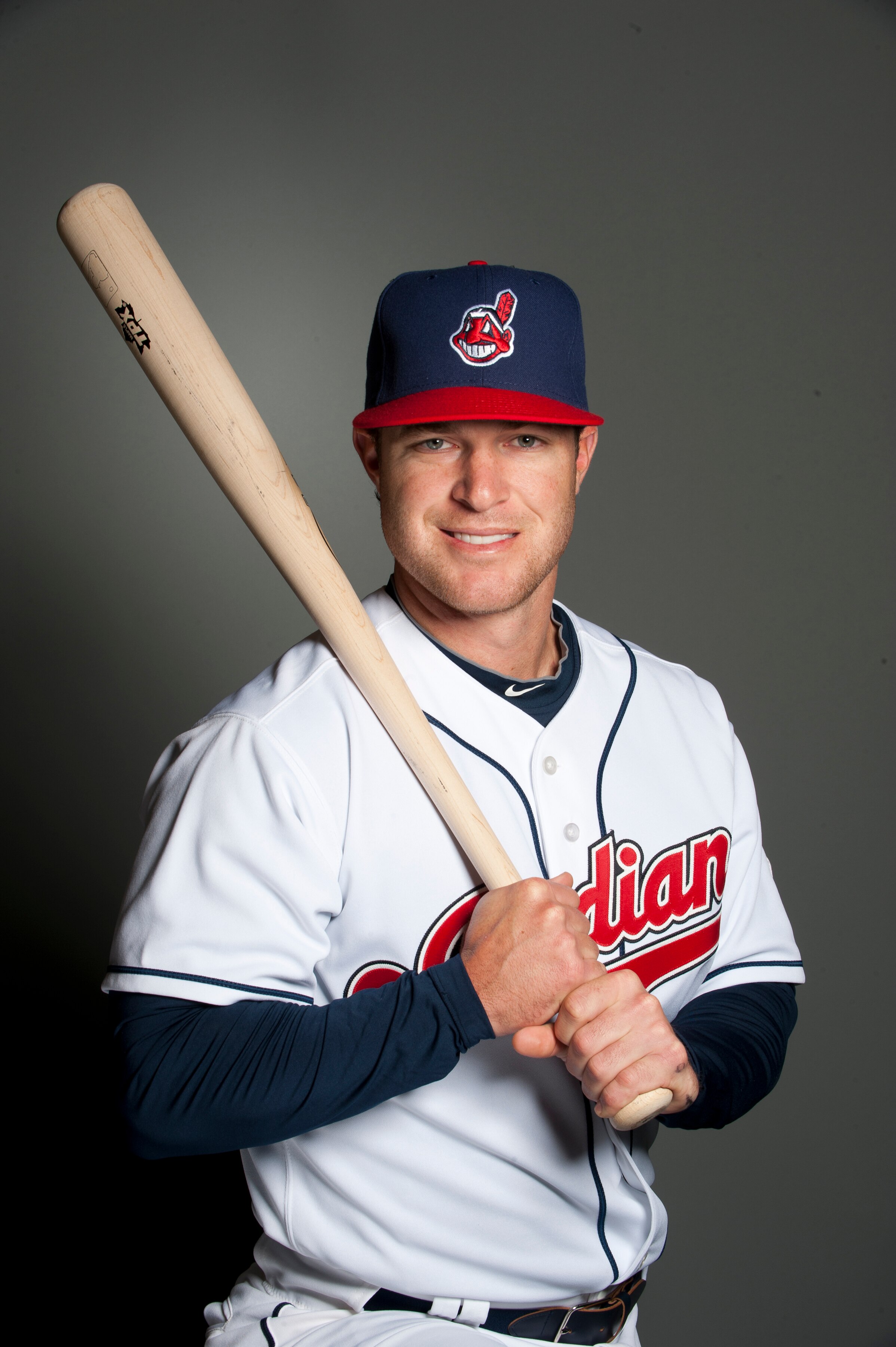 GOODYEAR, AZ - FEBRUARY 22: Jayson Nix #12 of the Cleveland Indians poses during their photo day at the Cleveland Indians Spring Training Complex on February 22, 2011 in Goodyear, Arizona. (Photo by Rob Tringali/Getty Images)