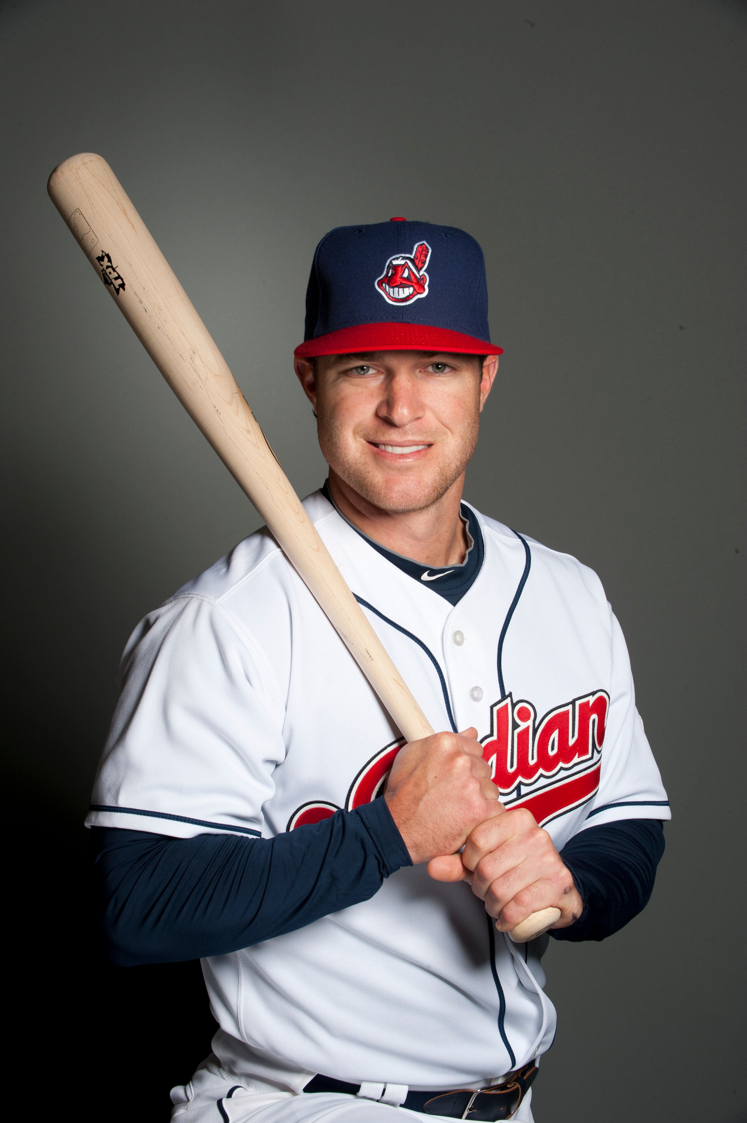 GOODYEAR, AZ - FEBRUARY 22: Jayson Nix #12 of the Cleveland Indians poses during their photo day at the Cleveland Indians Spring Training Complex on February 22, 2011 in Goodyear, Arizona. (Photo by Rob Tringali/Getty Images)