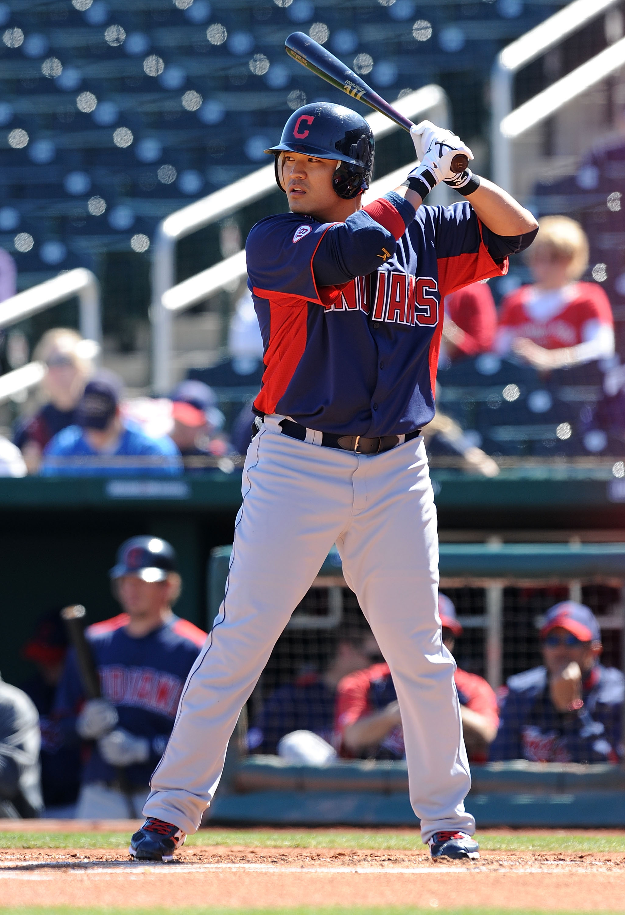 Cleveland Indians right fielder Shin-Soo Choo #17 at bat in the