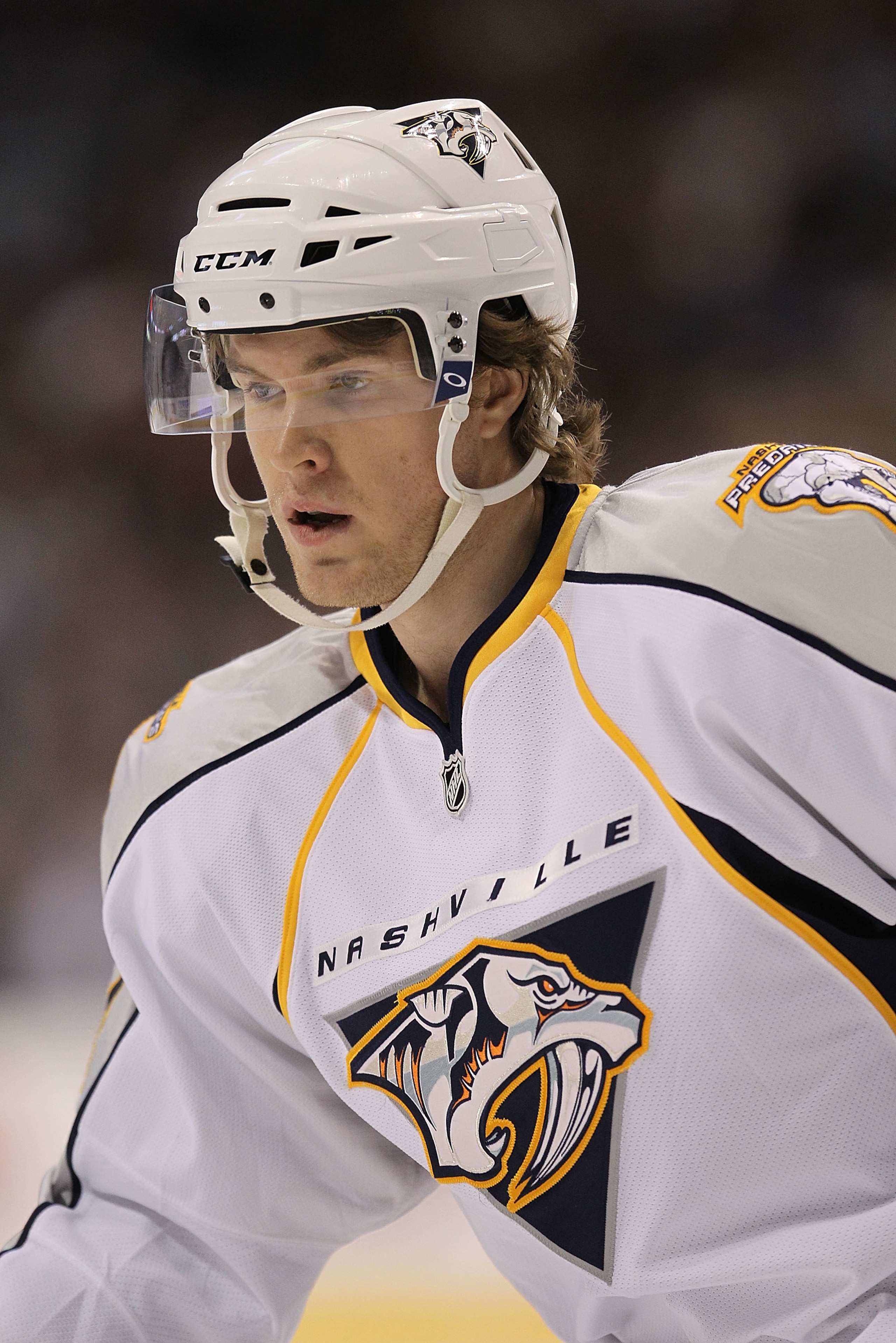 DALLAS, TX - FEBRUARY 26:  Matt Halischuk #24 of the Nashville Predators at American Airlines Center on February 26, 2011 in Dallas, Texas.  (Photo by Ronald Martinez/Getty Images)