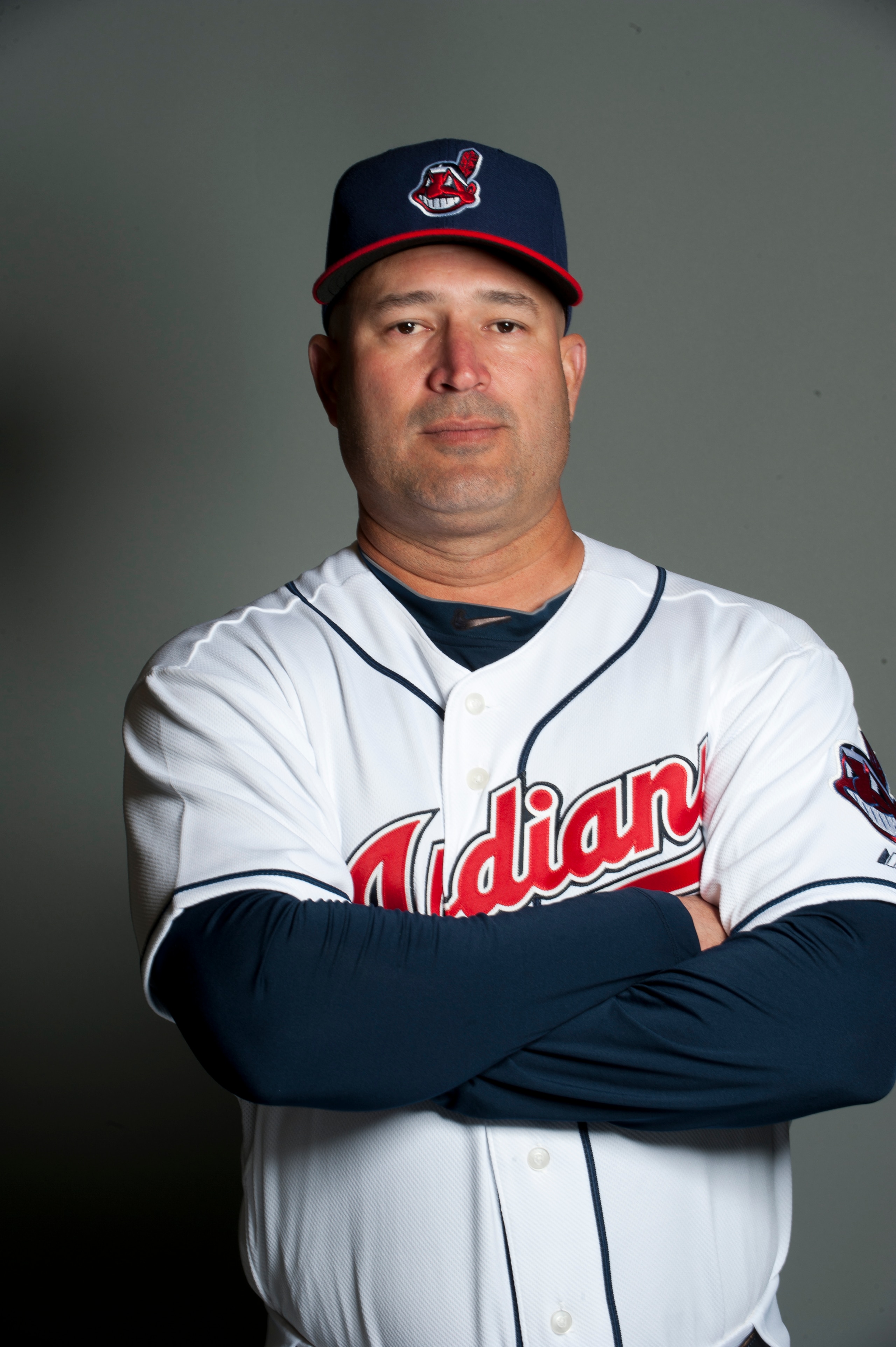 GOODYEAR, AZ - FEBRUARY 22: Manny Acta #11 manager of the Cleveland Indians poses during their photo day at the Cleveland Indians Spring Training Complex on February 22, 2011 in Goodyear, Arizona. (Photo by Rob Tringali/Getty Images)