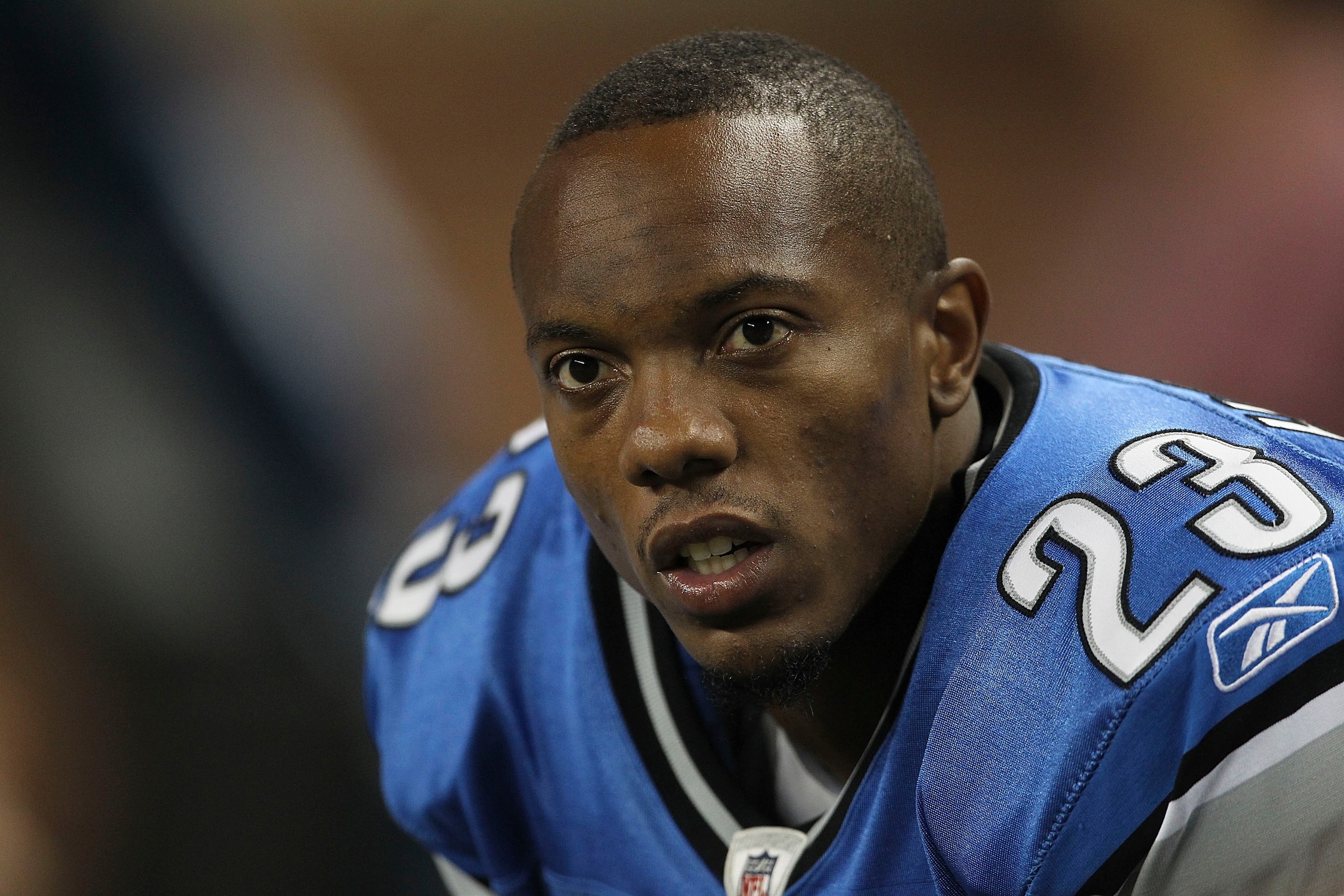 DETROIT - SEPTEMBER 02: Chris Houston #23 of the Detroit Lions watches the action during the preseason game against the Buffalo Bills at Ford Field on September 2, 2010 in Detroit, Michigan. The Lions defeated the Bills 28-23. (Photo by Leon Halip/Getty DETROIT - SEPTEMBER 02: Chris Houston #23 of the Detroit Lions watches the action during the preseason game against the Buffalo Bills at Ford Field on September 2, 2010 in Detroit, Michigan. The Lions defeated the Bills 28-23. (Photo by Leon Halip/Getty