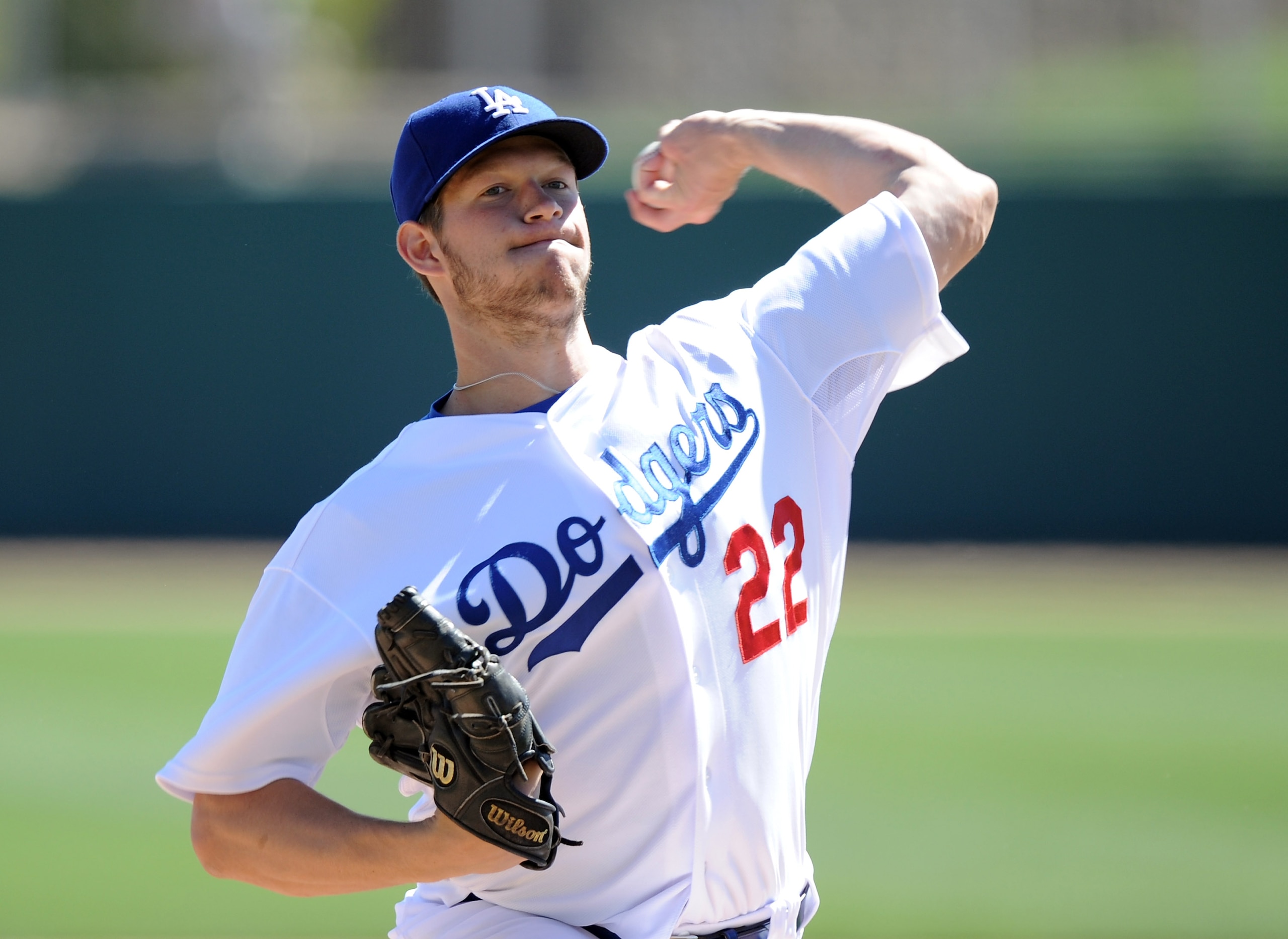PHOENIX, AZ - FEBRUARY 28: Clayton Kershaw #22 of the Los Angeles Dodgers pitches against the Chicago White Sox during spring training at Camelback Ranch on February 28, 2011 in Phoenix, Arizona. (Photo by Harry How/Getty Images) PHOENIX, AZ - FEBRUARY 28: Clayton Kershaw #22 of the Los Angeles Dodgers pitches against the Chicago White Sox during spring training at Camelback Ranch on February 28, 2011 in Phoenix, Arizona. (Photo by Harry How/Getty Images)