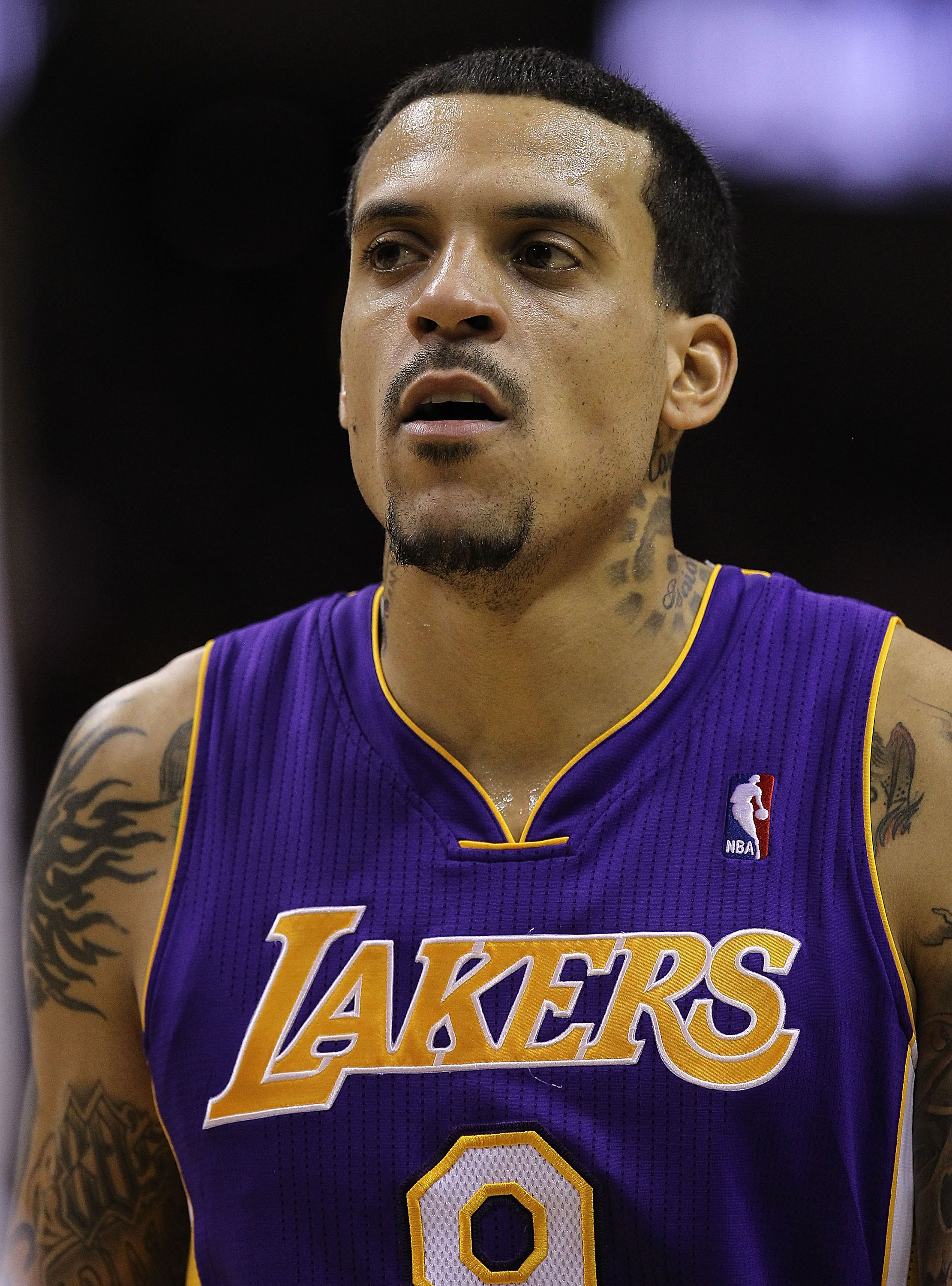 SAN ANTONIO, TX - DECEMBER 28:  Forward Matt Barnes #9 of the Los Angeles Lakers at AT&T Center on December 28, 2010 in San Antonio, Texas.  NOTE TO USER: User expressly acknowledges and agrees that, by downloading and/or using this photograph, user is co