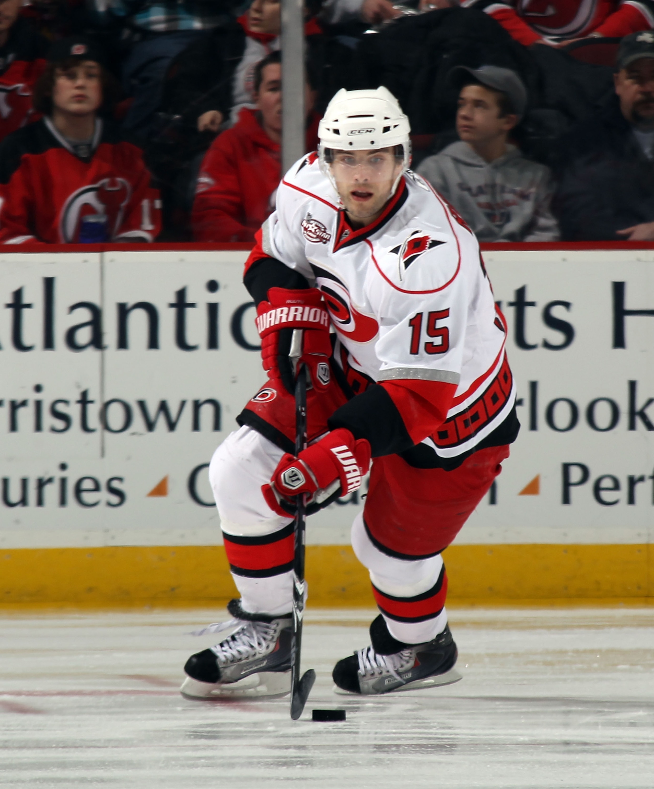 NEWARK, NJ - FEBRUARY 16: Tuomo Ruutu #15 of the Carolina Hurricanes skates against the New Jersey Devils at the Prudential Center on February 16, 2011 in Newark, New Jersey. (Photo by Bruce Bennett/Getty Images) NEWARK, NJ - FEBRUARY 16: Tuomo Ruutu #15 of the Carolina Hurricanes skates against the New Jersey Devils at the Prudential Center on February 16, 2011 in Newark, New Jersey. (Photo by Bruce Bennett/Getty Images)