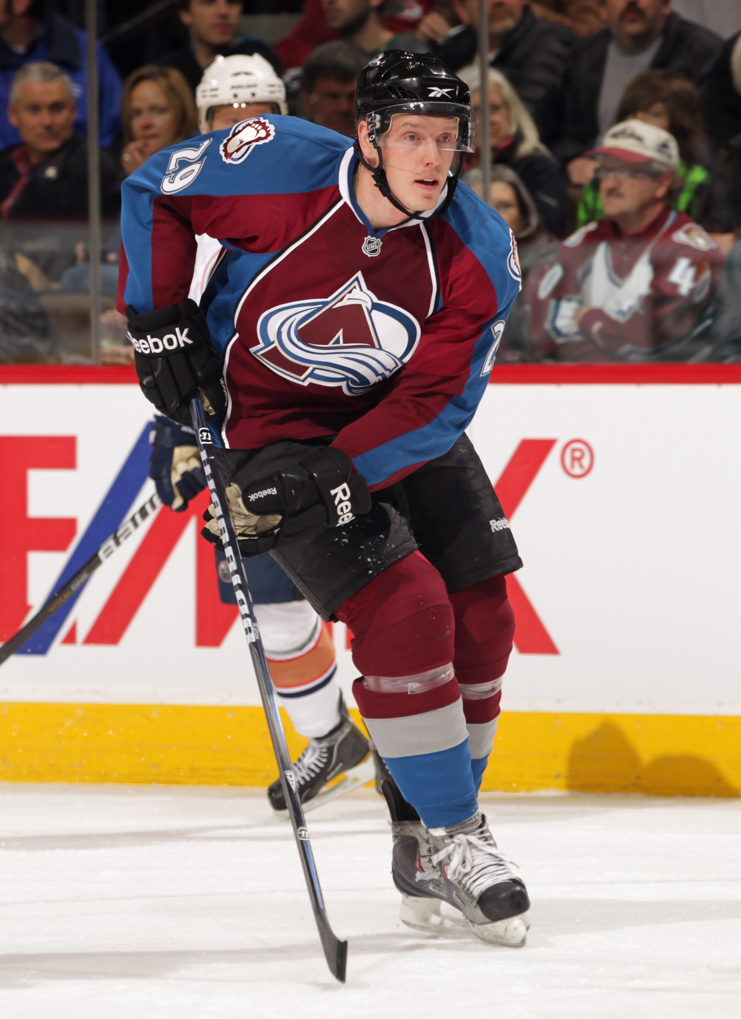 DENVER, CO - FEBRUARY 23:  Ryan Stoa #29 of the Colorado Avalanche skates against the Edmonton Oilers at the Pepsi Center on February 23, 2011 in Denver, Colorado. The Oilers defeated the Avalanche 5-1.  (Photo by Doug Pensinger/Getty Images)