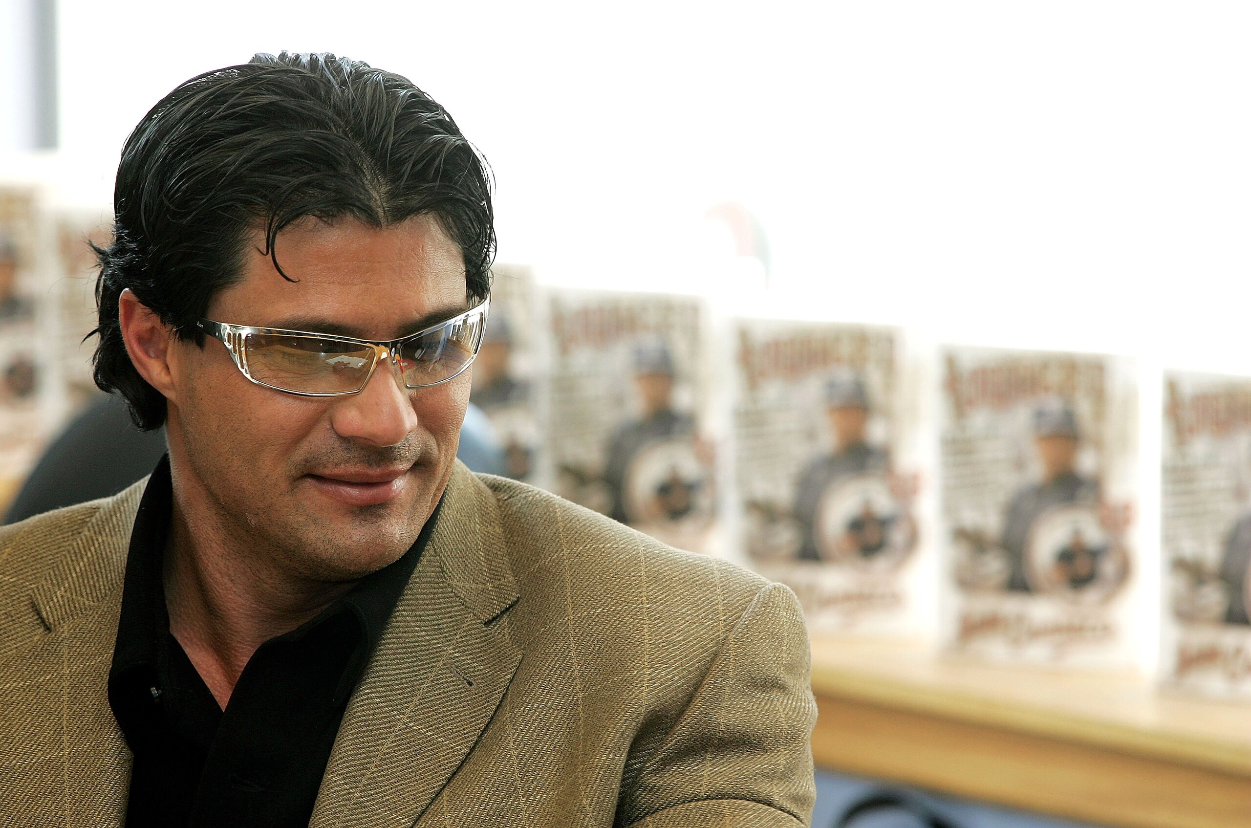 CHICAGO - MARCH 18:  Former MLB player Jose Canseco is seen before signing copies of his best-seller book 'Juiced' March 18, 2005 at Borders Books in Chicago, Illinois. Canseco's controversial book references the use of anabolic steroids in Major League B