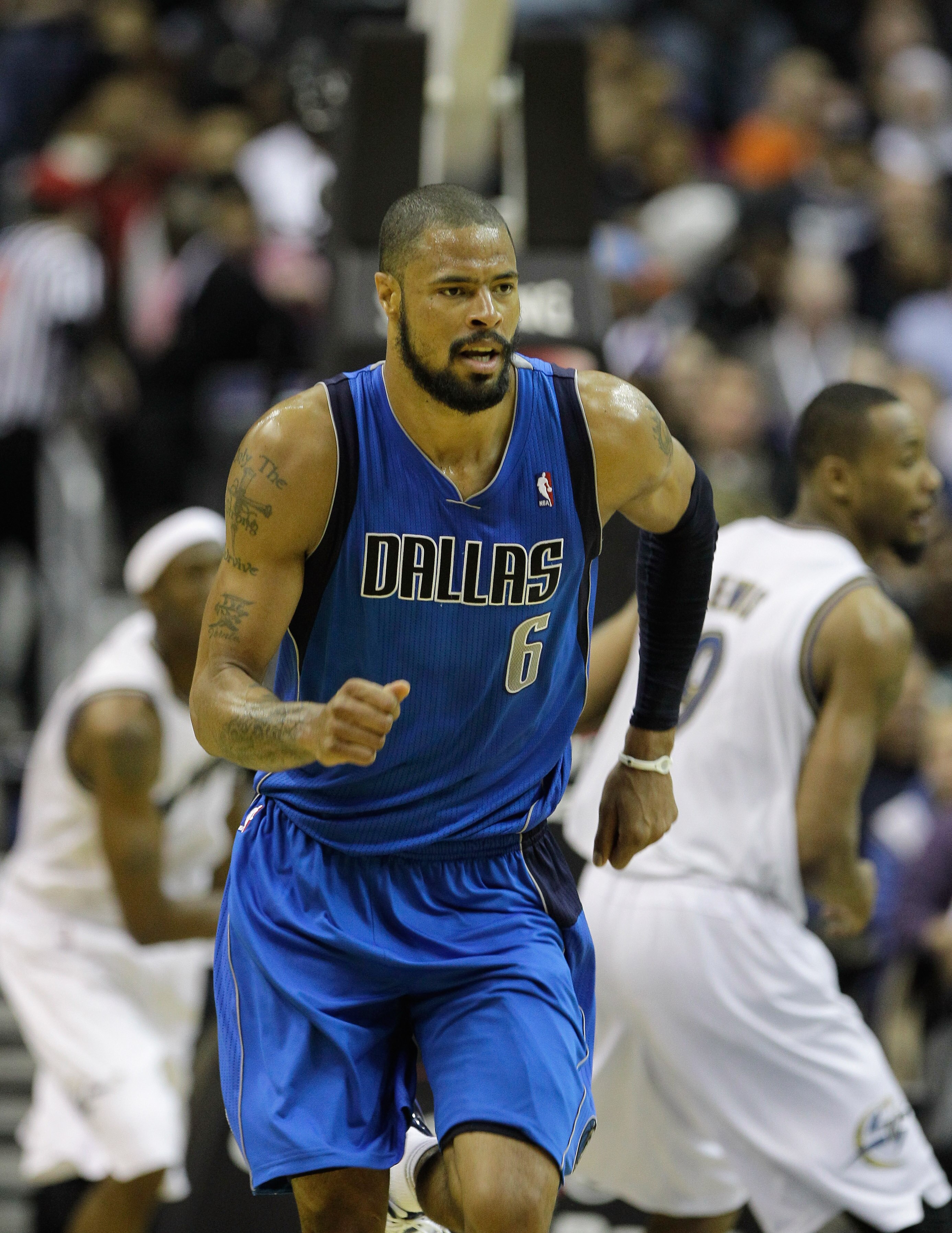 WASHINGTON, DC - FEBRUARY 26: Tyson Chandler #6 of the Dallas Mavericks against the Washington Wizards at the Verizon Center on February 26, 2011 in Washington, DC. NOTE TO USER: User expressly acknowledges and agrees that, by downloading and or using thi