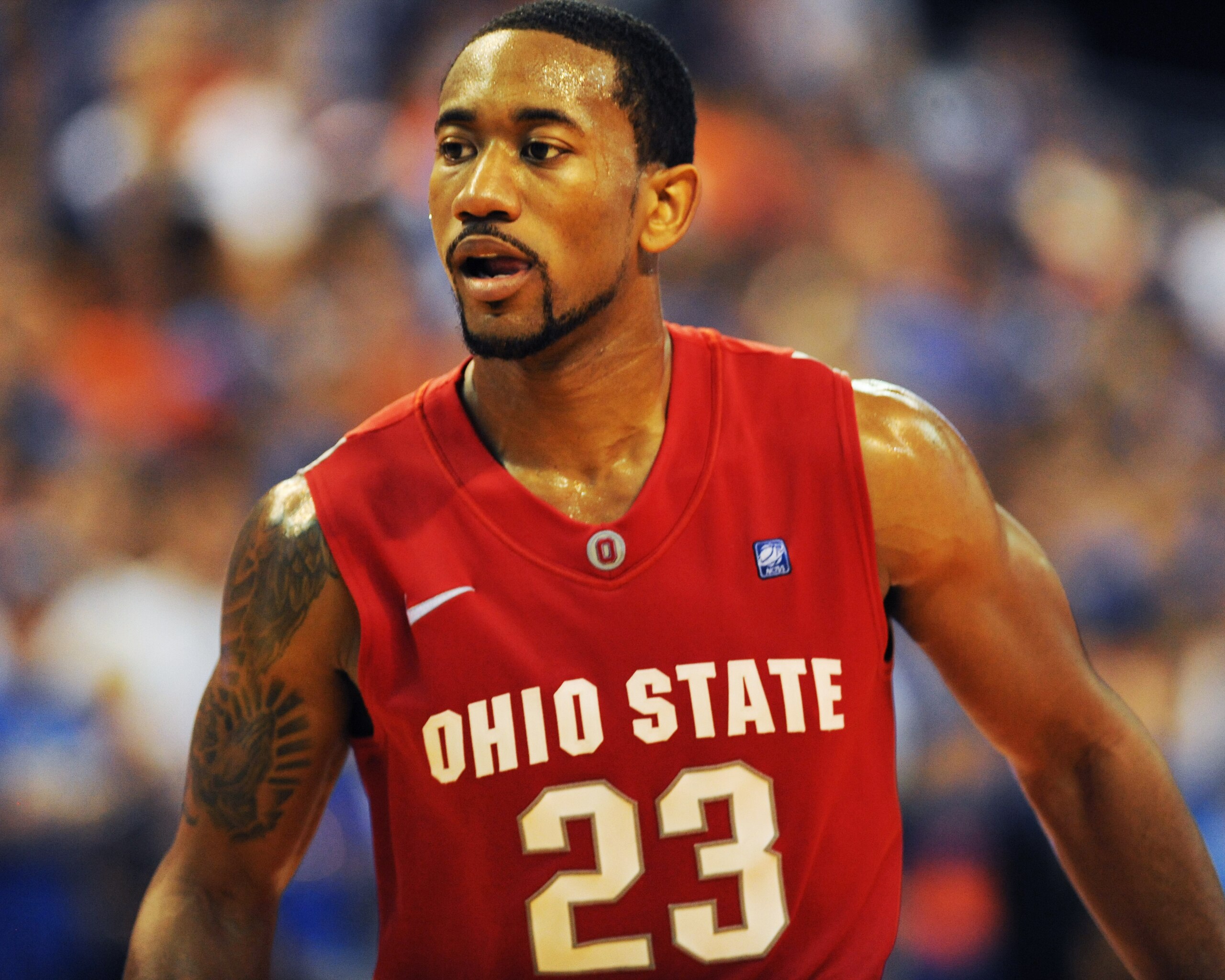 GAINESVILLE, FL - NOVEMBER 16: Guard David Lighty #23 of the Ohio State Buckeyes plays against the Florida Gators November 16, 2010 at the Stephen C. O'Connell Center in Gainesville, Florida.  (Photo by Al Messerschmidt/Getty Images)