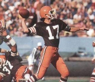 Quarerback Brian Sipe of the Cleveland Browns is attended to by News  Photo - Getty Images