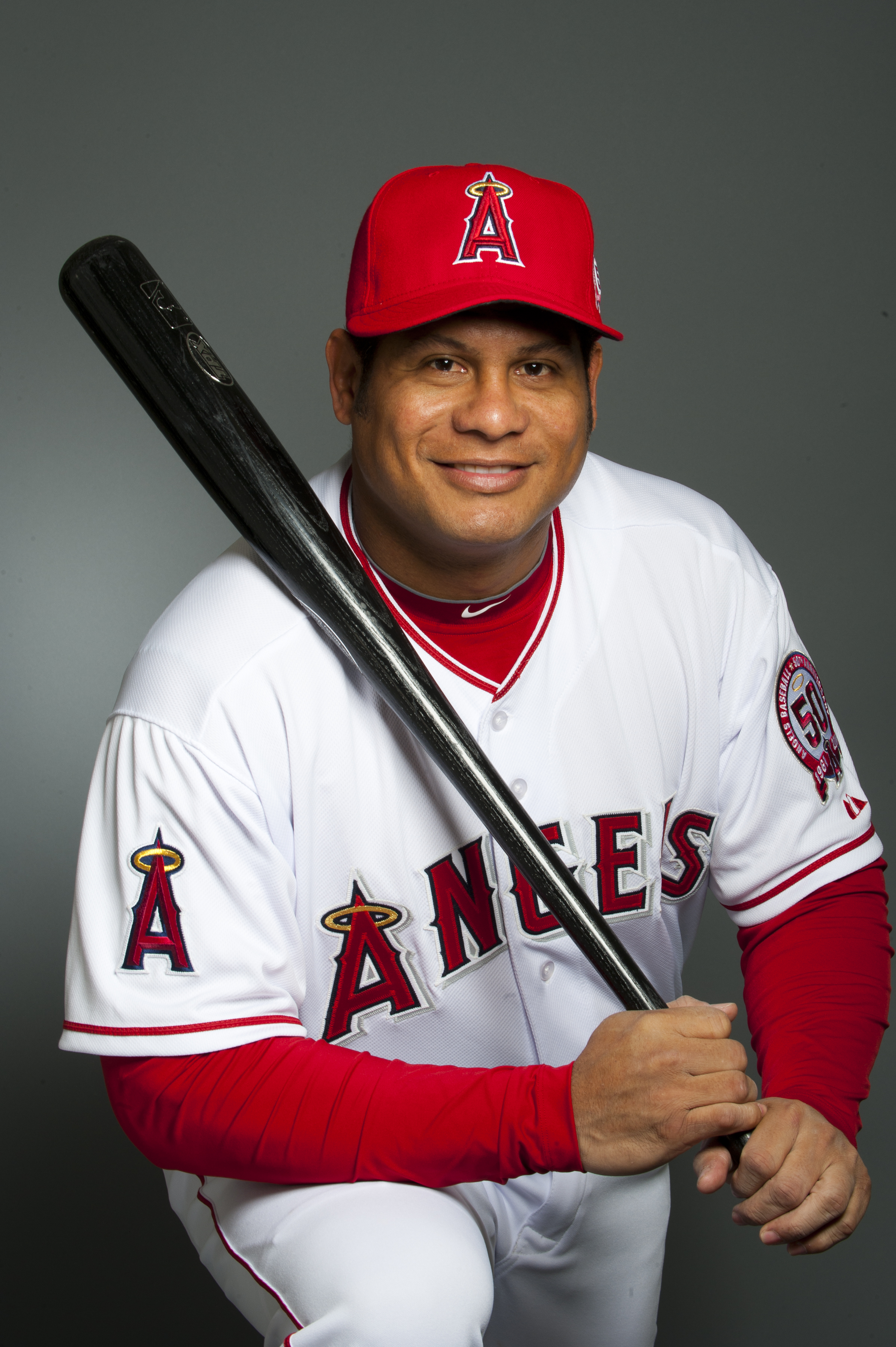 53 BOBBY ABREU Los Angeles Angels of Anaheim MLB OF White