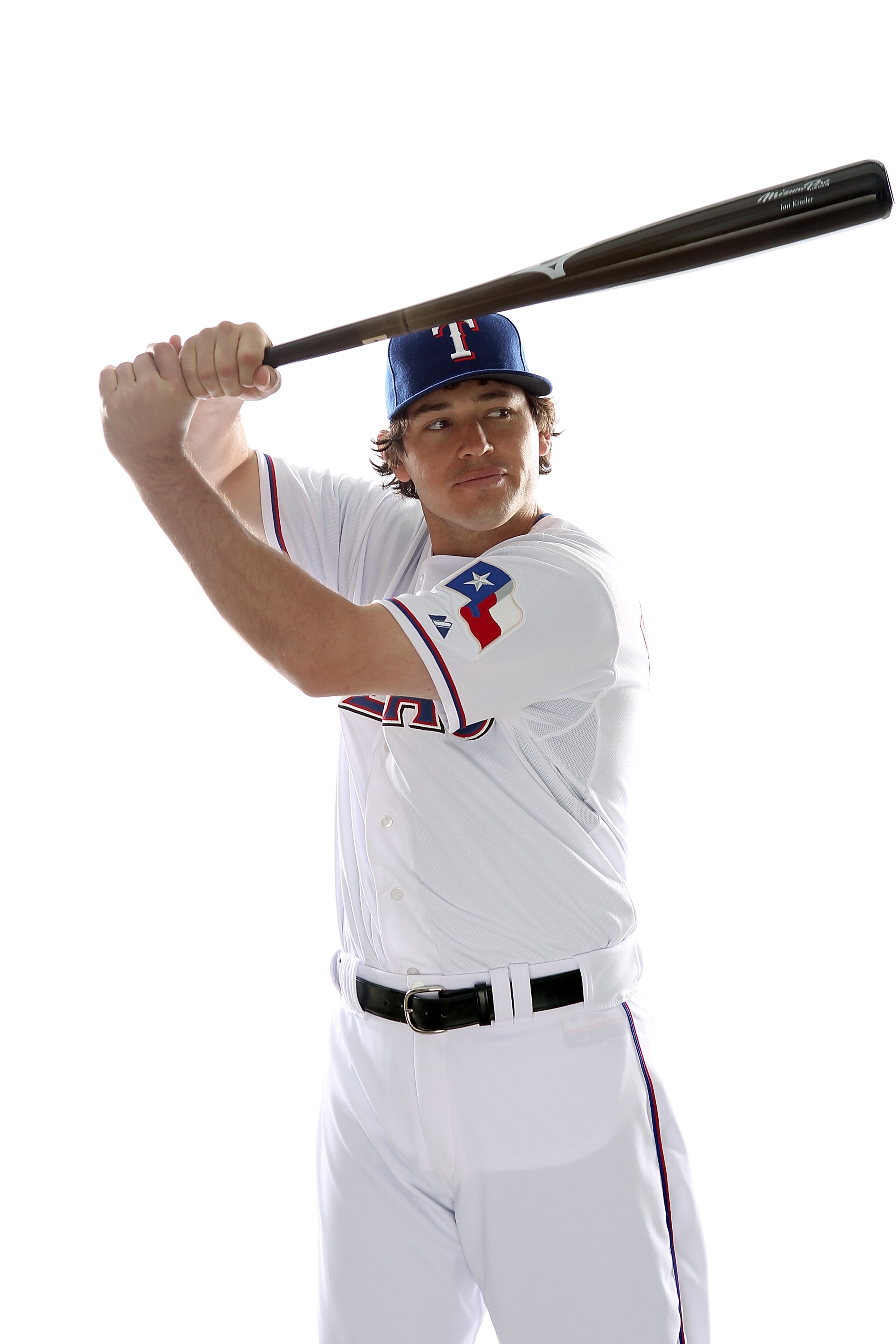 SURPRISE, AZ - FEBRUARY 25:  Ian Kinsler #5 of the Texas Rangers poses for a portrait during Spring Training Media Day on February 25, 2011 at Surprise Stadium in Surprise, Arizona.  (Photo by Jonathan Ferrey/Getty Images)