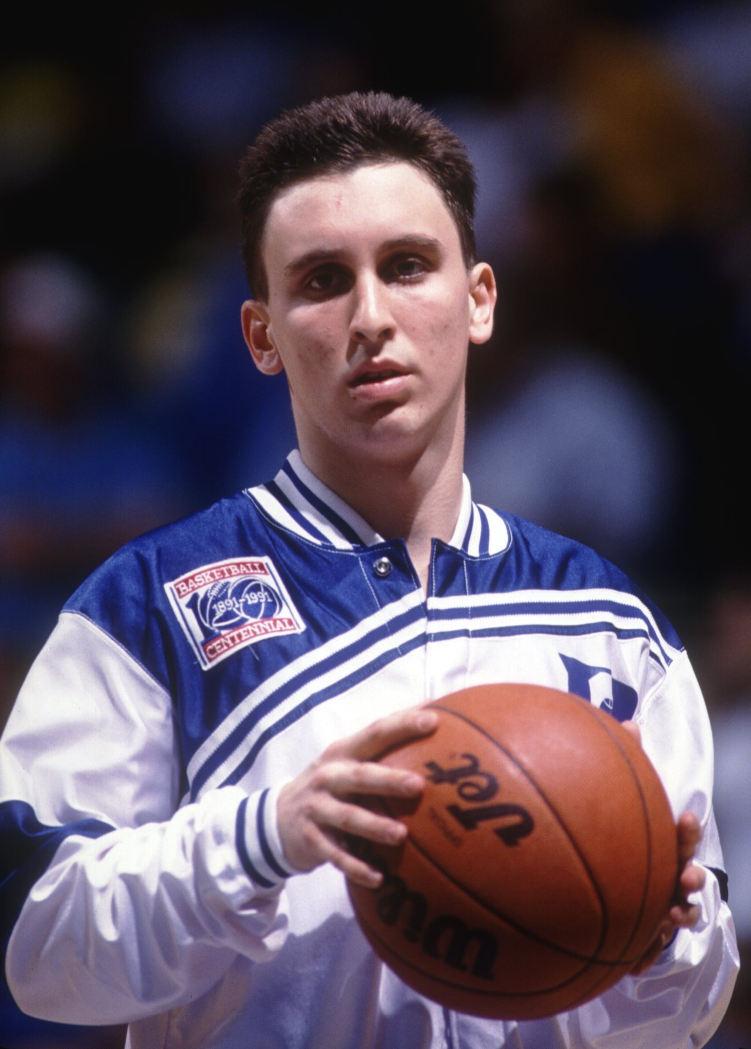 A PORTRAIT OF SACRAMENTO KINGS GUARD BOBBY HURLEY, SHOWN HERE IN 1992 WITH THE DUKE UNIVERSITY BLUE DEVILS.